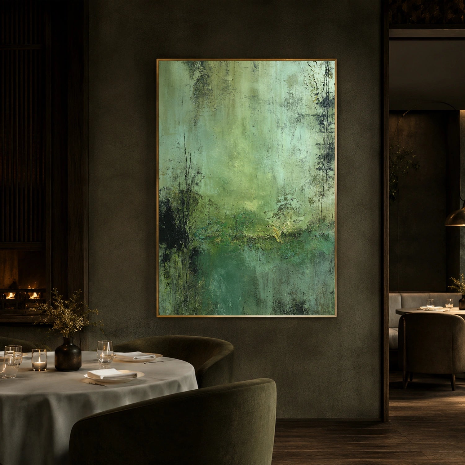 Wabi Sabi Textured Canvas Art #WS147