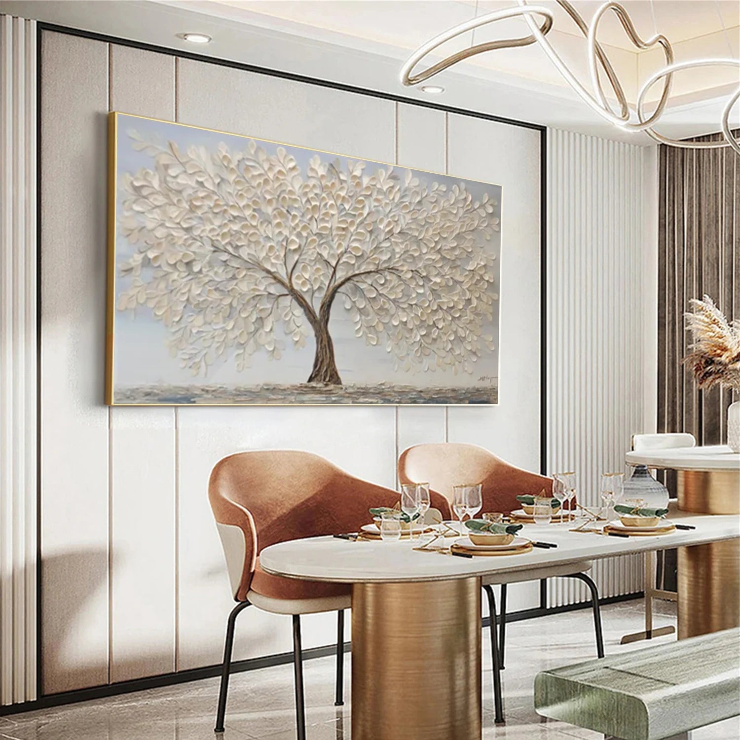 Tree Abstract Textured Wall Art #TP067
