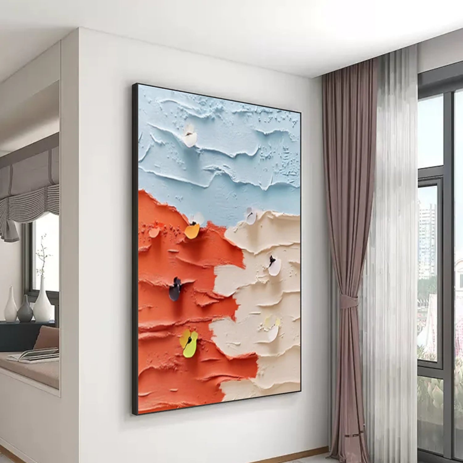 Colorful Abstract Textured Wall Art #AT110