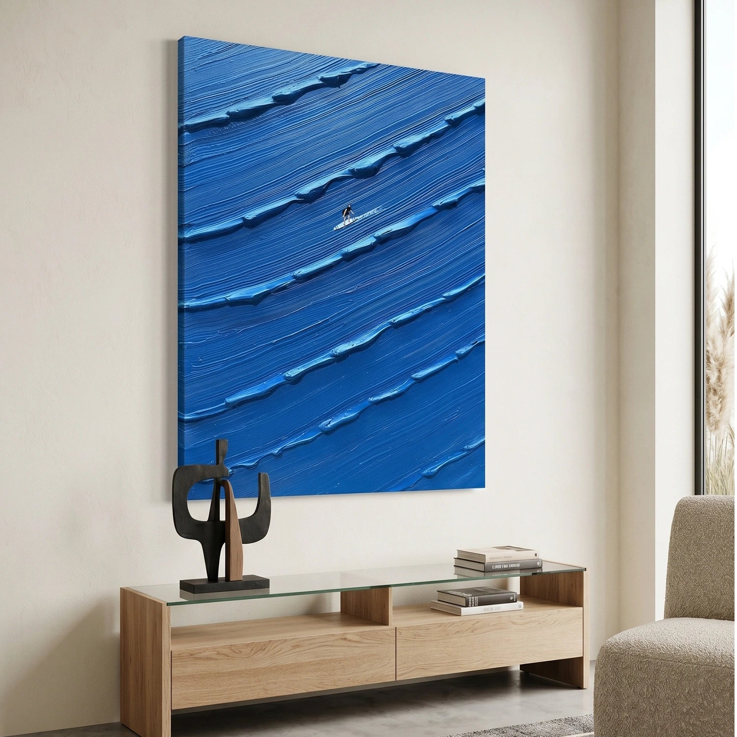 Surfing Sport Textured Wall Art #MS119