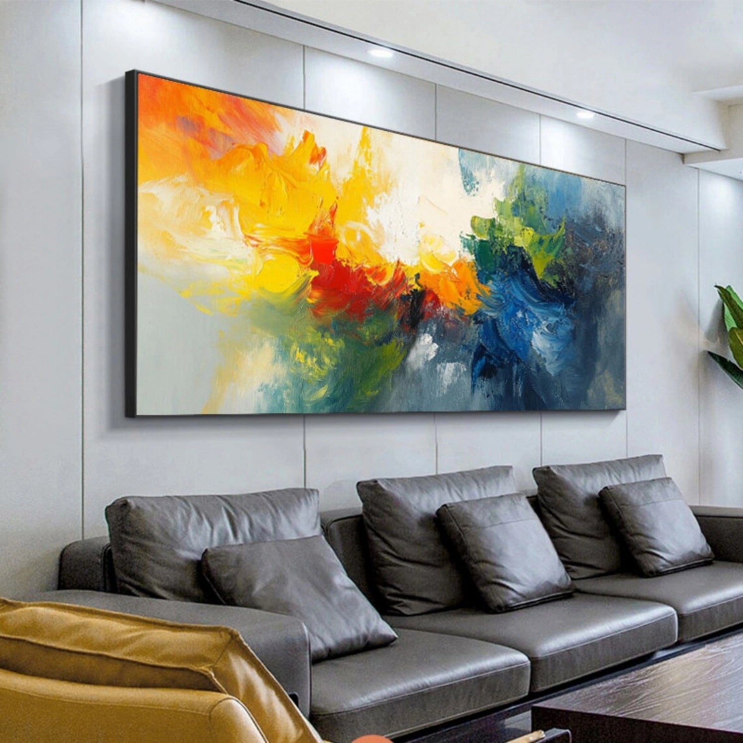 Colorful Abstract Painting Canvas #AP082