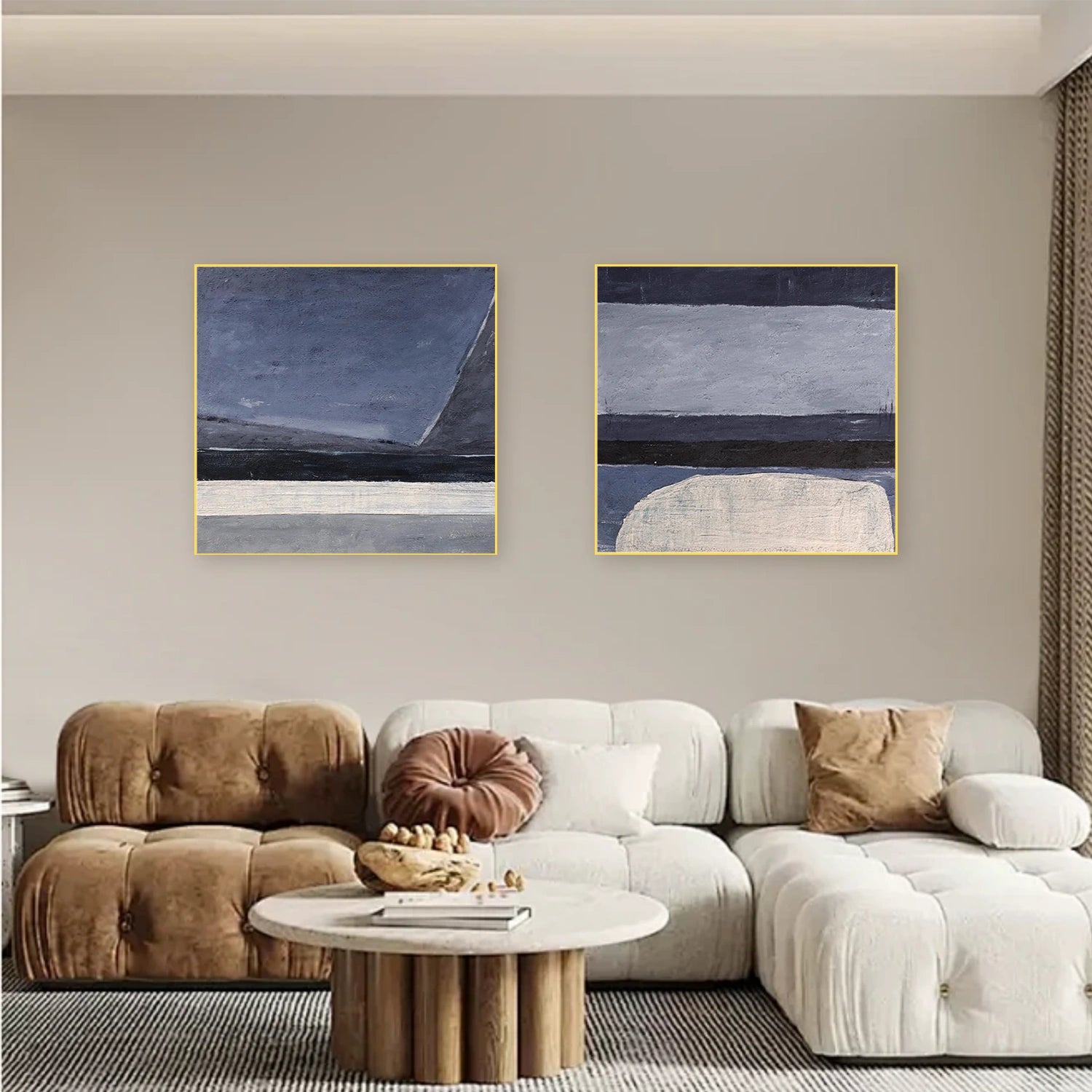 Abstract Canvas Wall Art Set of 2 #AP246