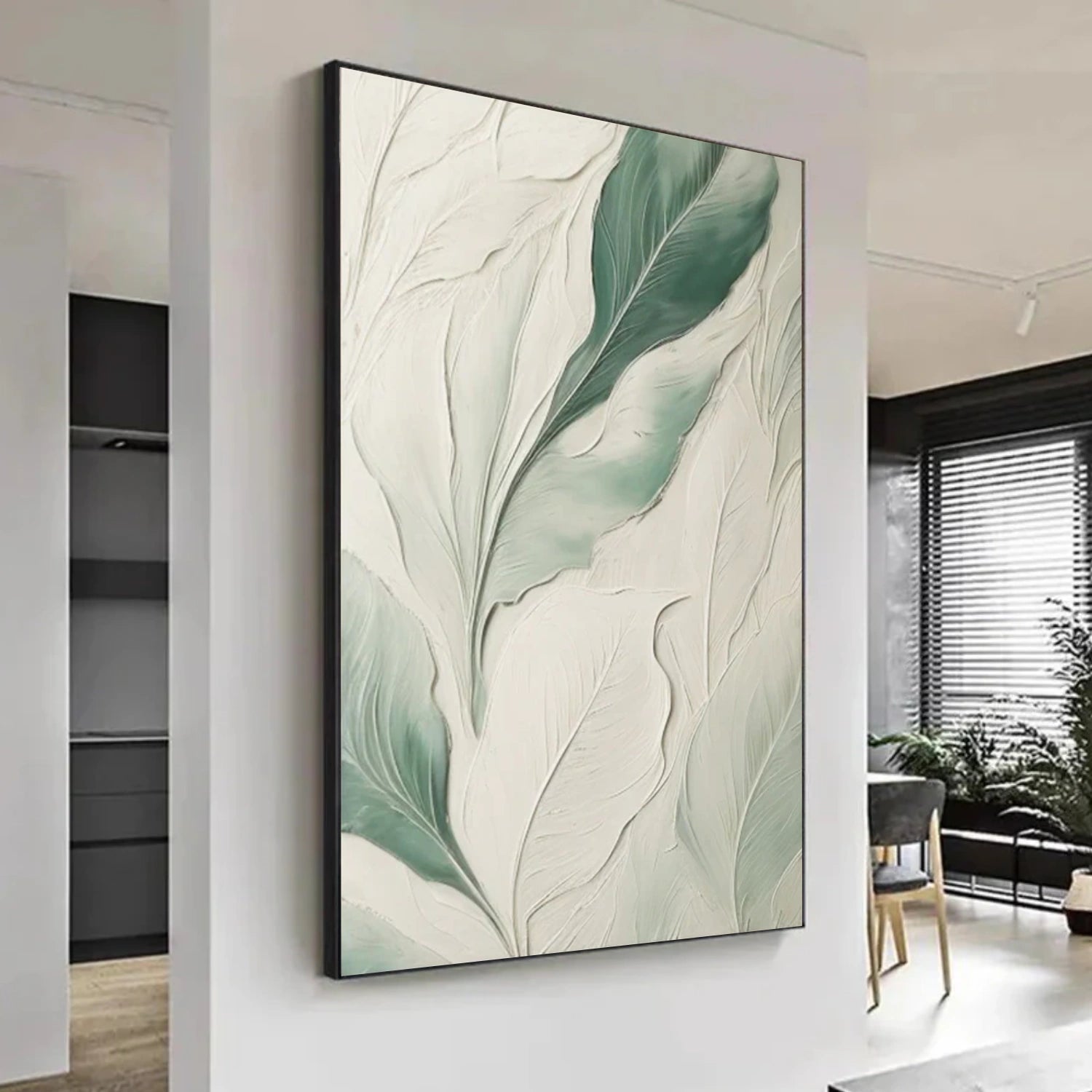 Flower Abstract Textured Wall Art #FP138