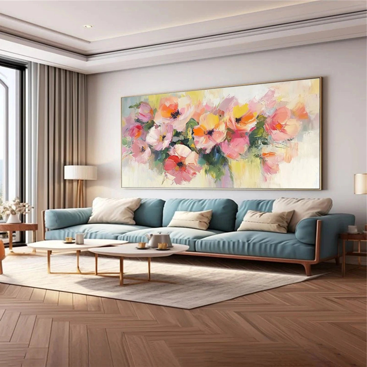 Colorful Flower Abstract Wall Art #FP166
