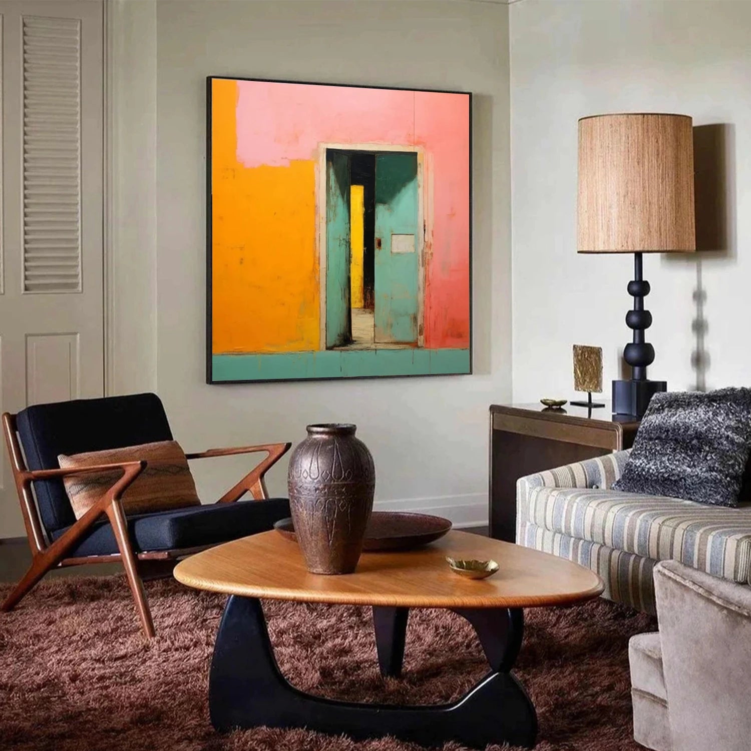 Abstract Canvas Wall Art #AP290