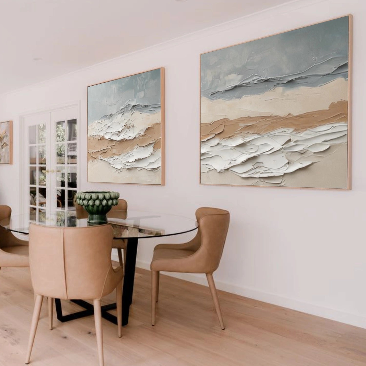 Abstract Textured Wall Art Set of 2 #AT150