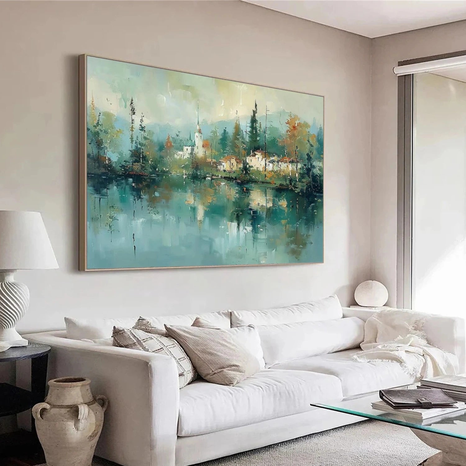 Ocean And Sky Abstract Wall Art #OS103