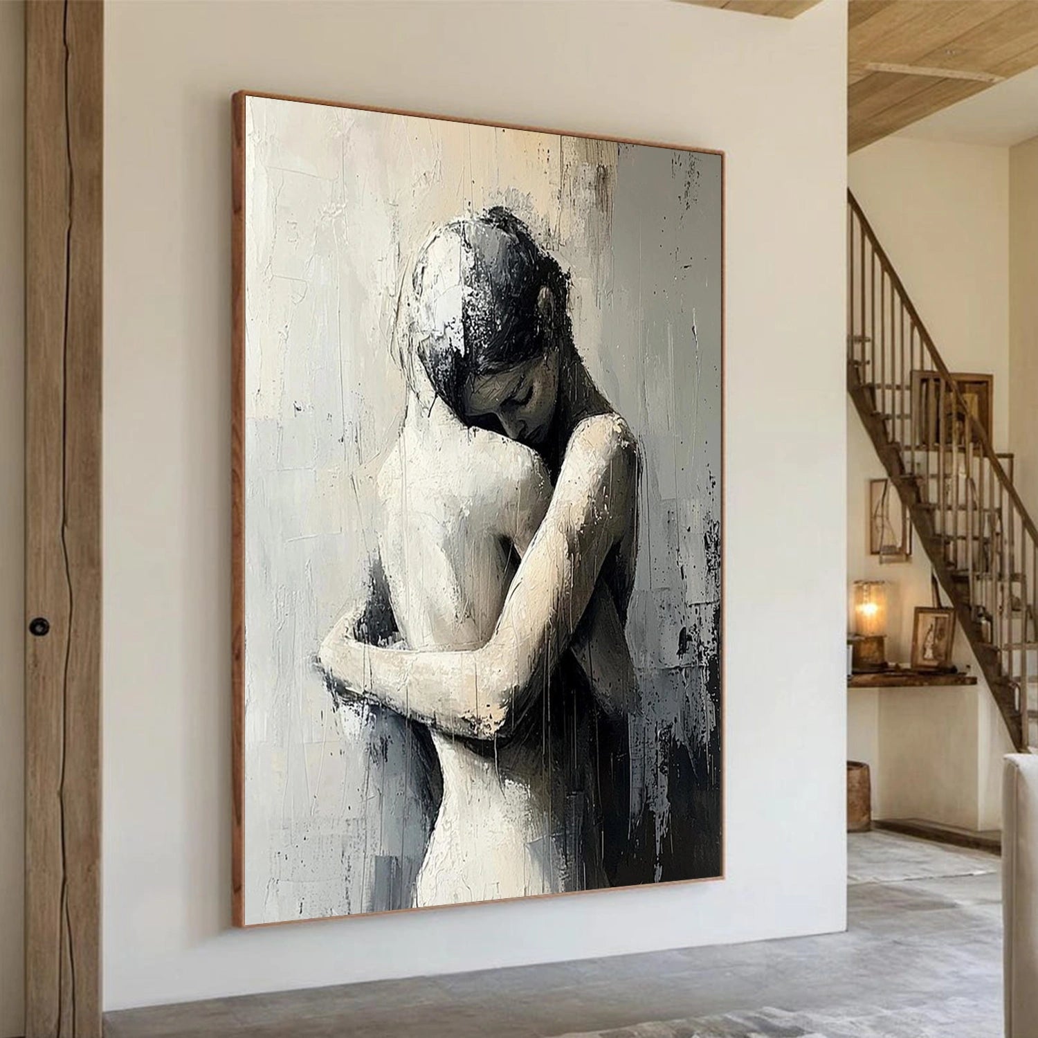 Abstract Portrait Canvas Art #AE122