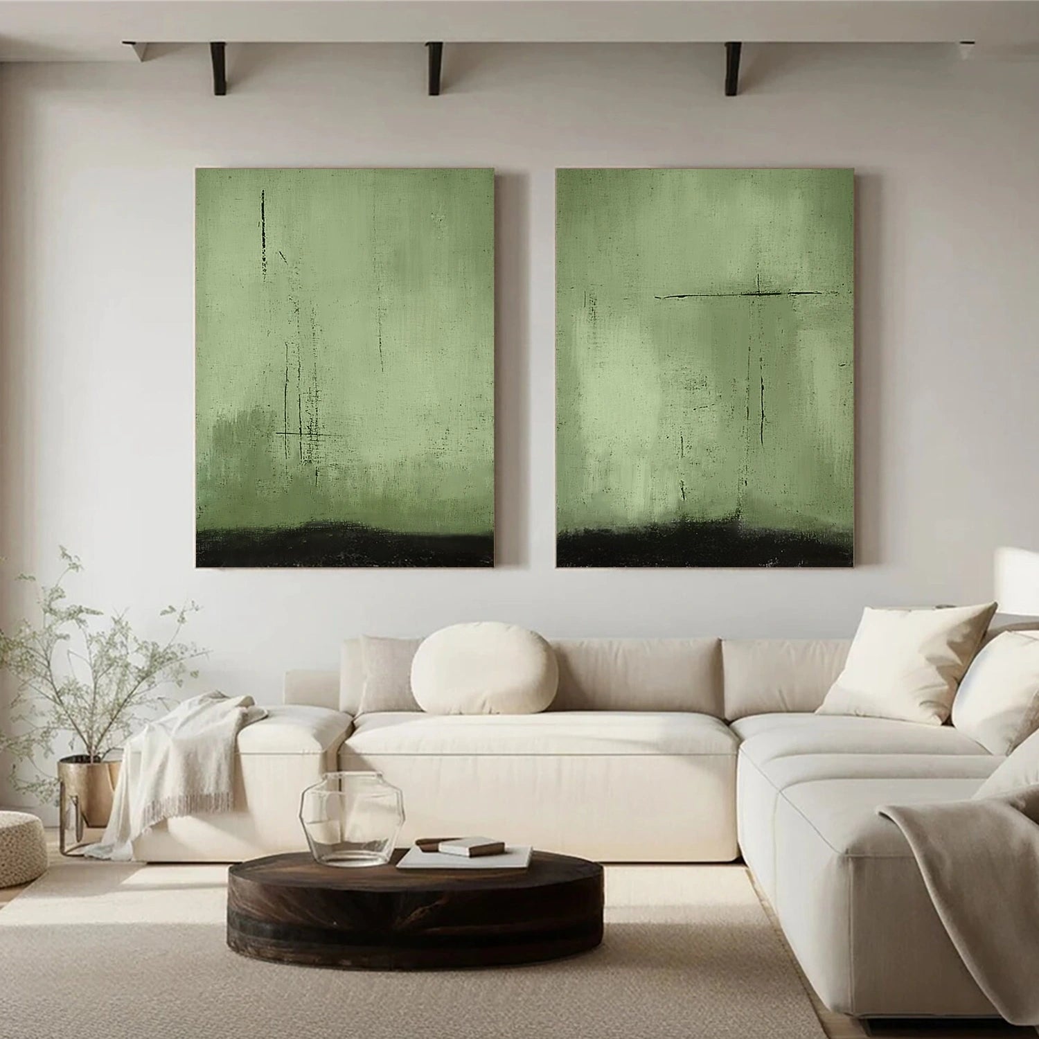 Abstract Painting Canvas Set of 2 #AP157