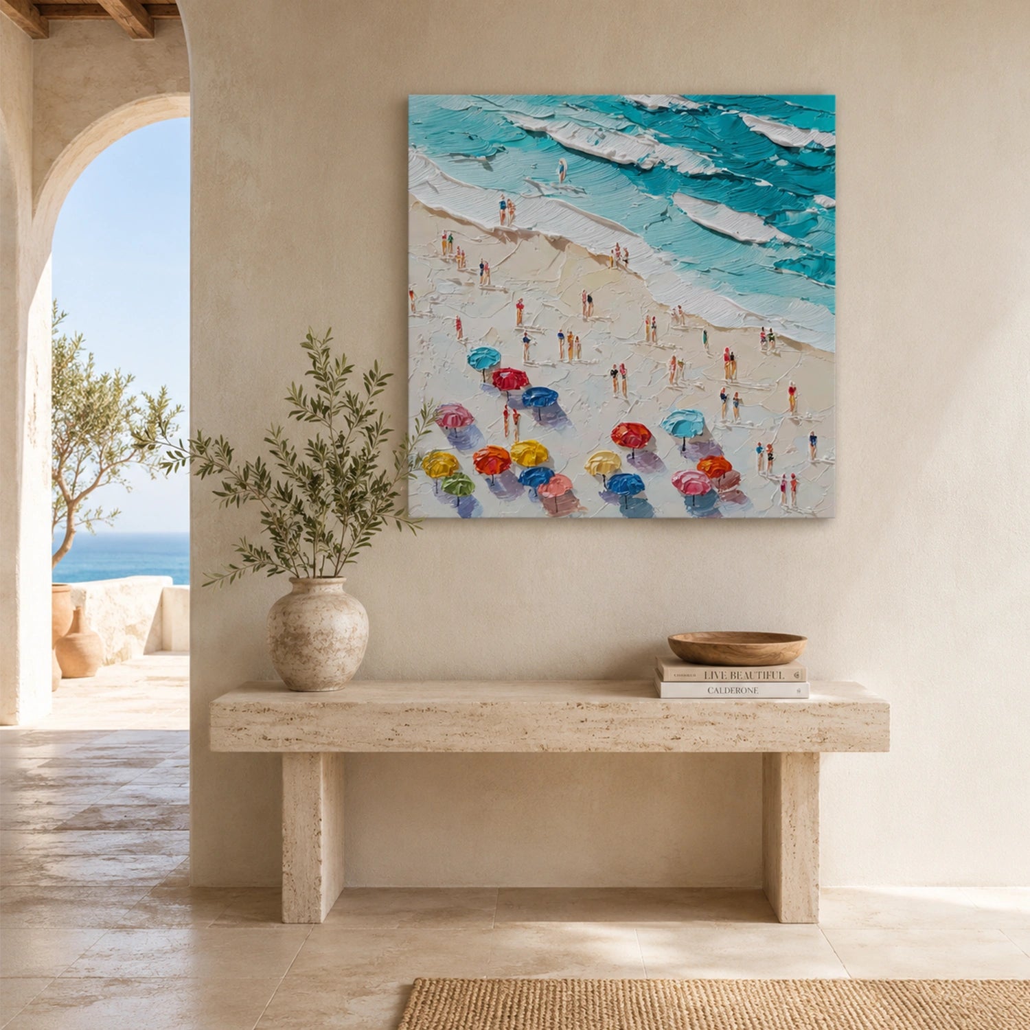 Ocean Abstract Textured Wall Art #OP082