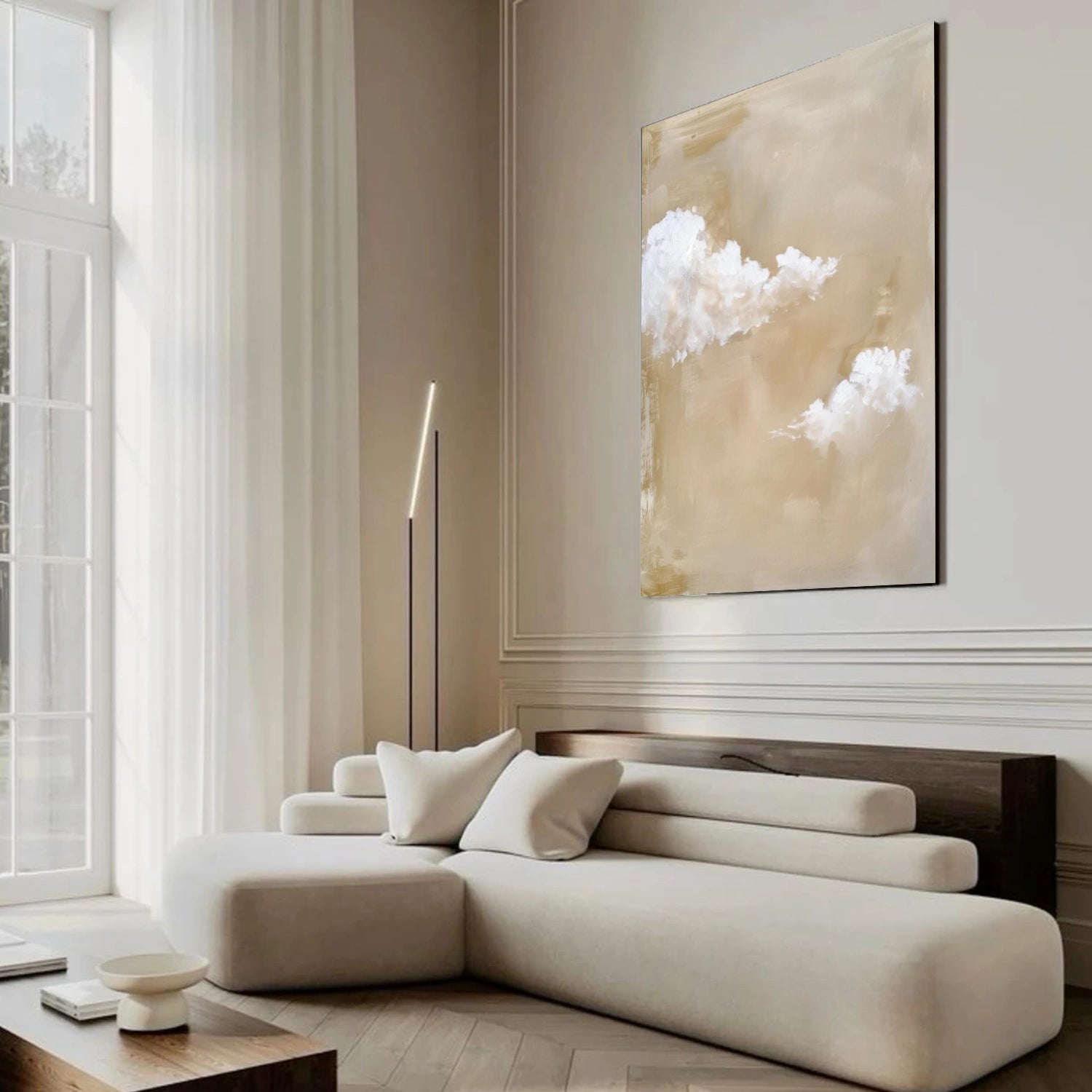 Ocean And Sky Abstract Wall Art #OS090