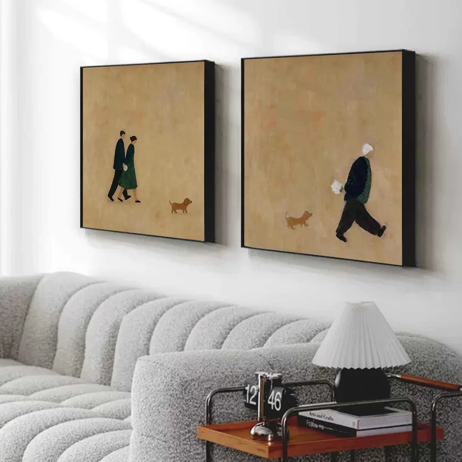 Abstract Portrait Canvas Art Set of 2 #AE104