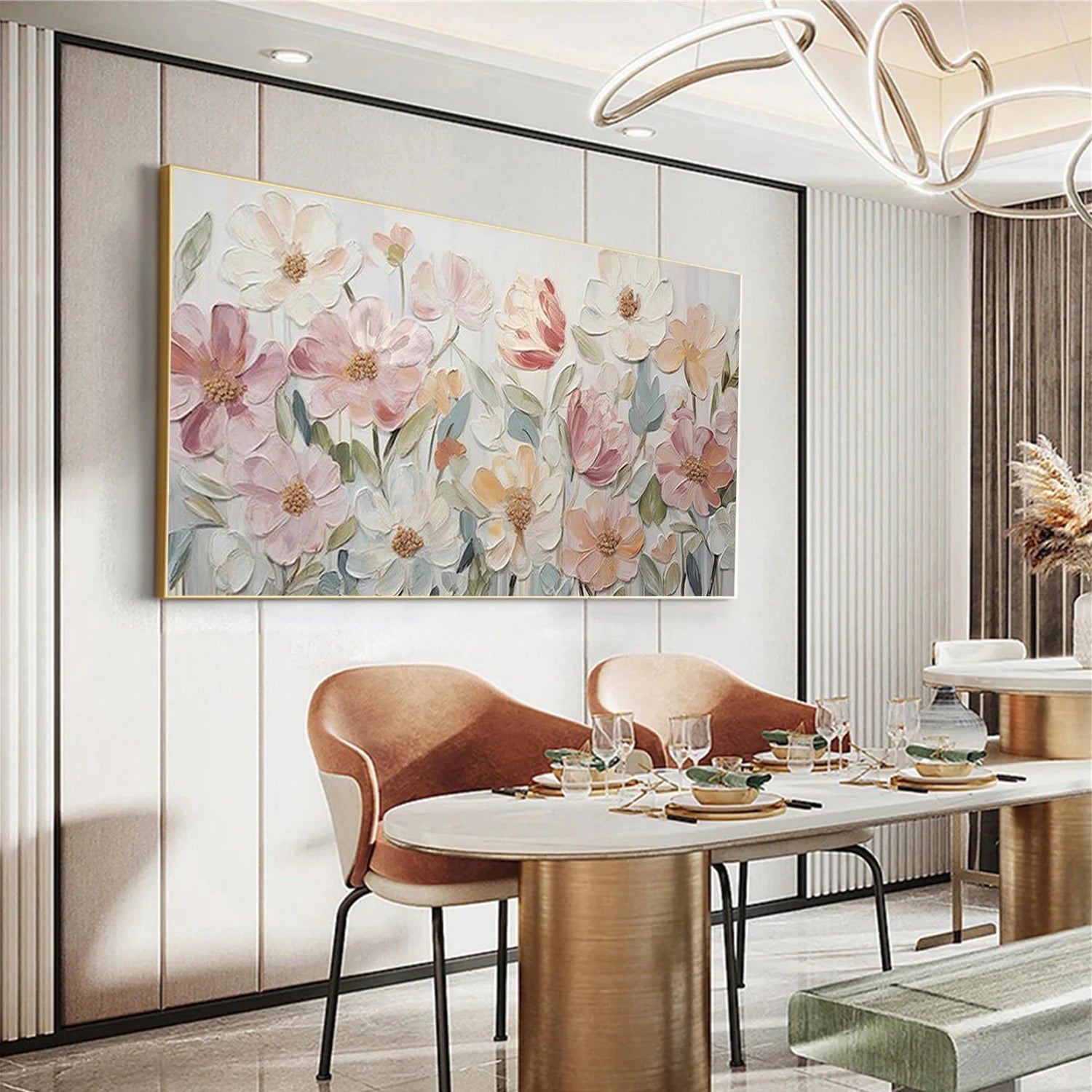 Flower Abstract Textured Wall Art #FP184