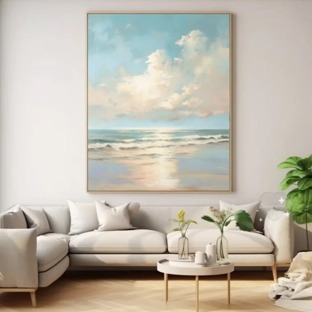Ocean And Sky Painting Canvas #OS052
