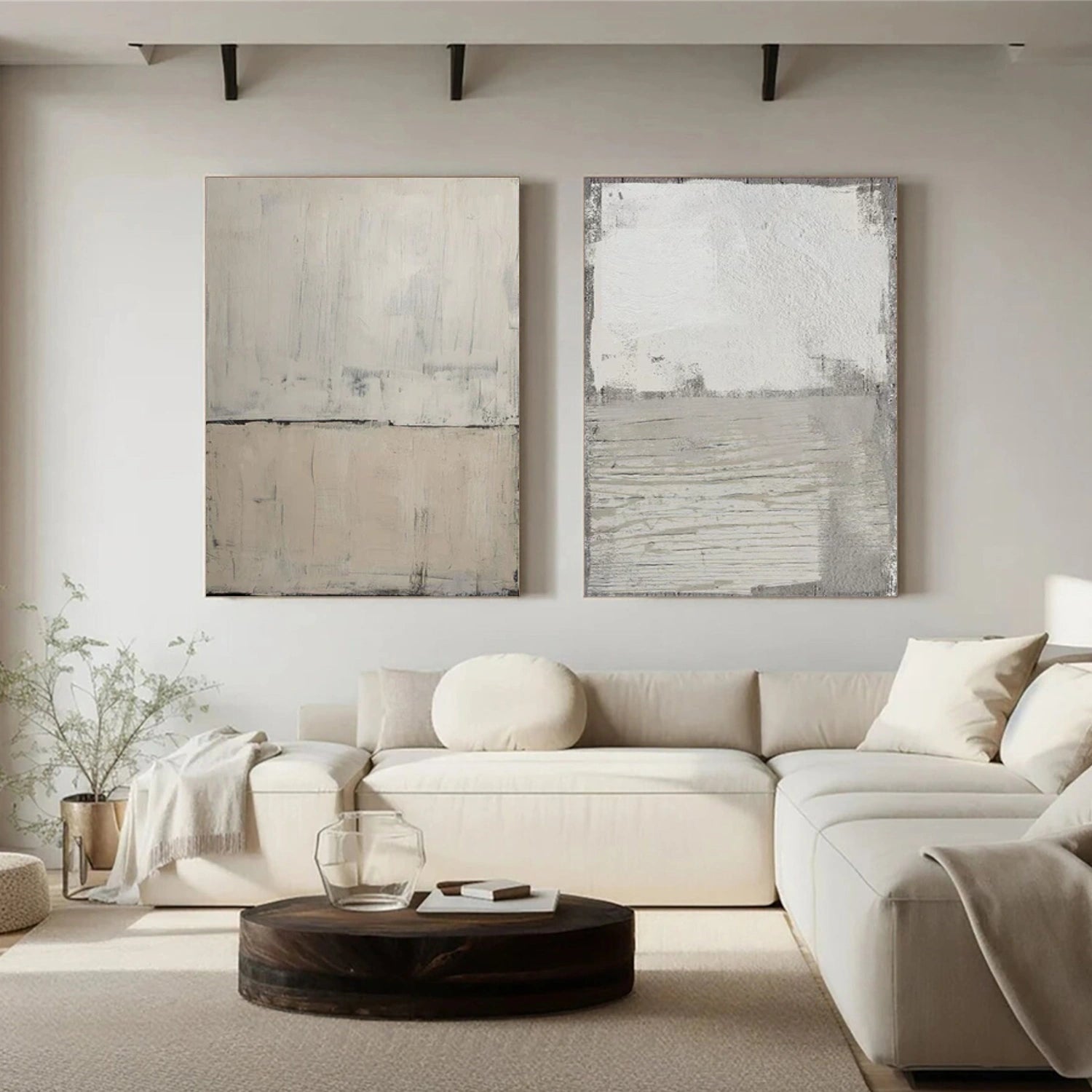 Abstract Canvas Wall Art Set of 2 #AP260