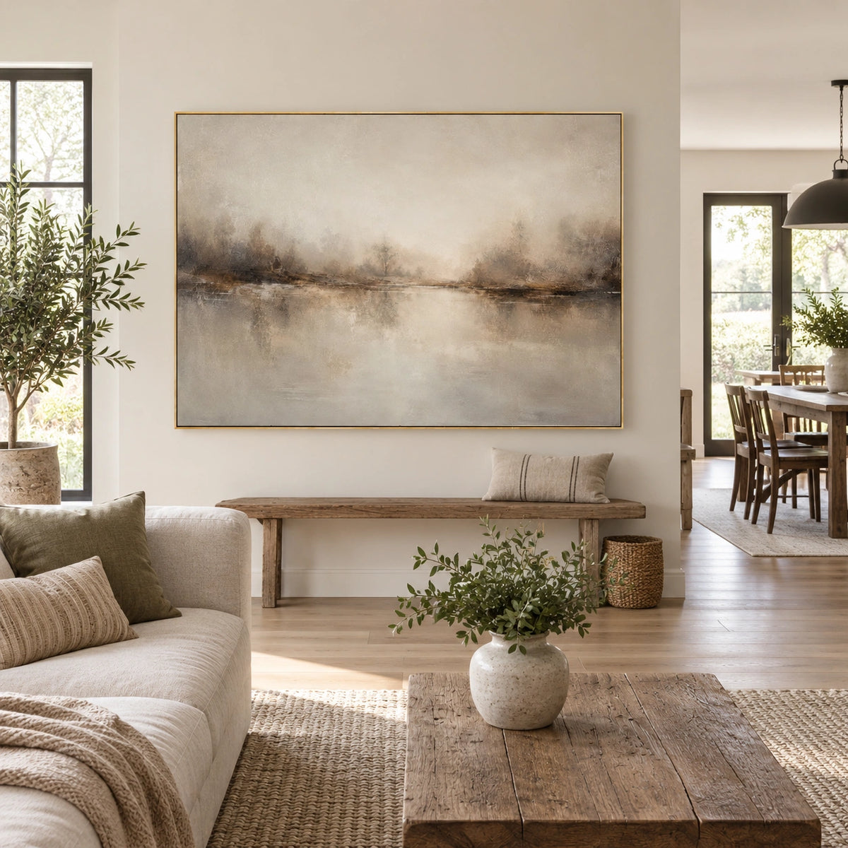 Ocean And Sky Abstract Wall Art #OS230