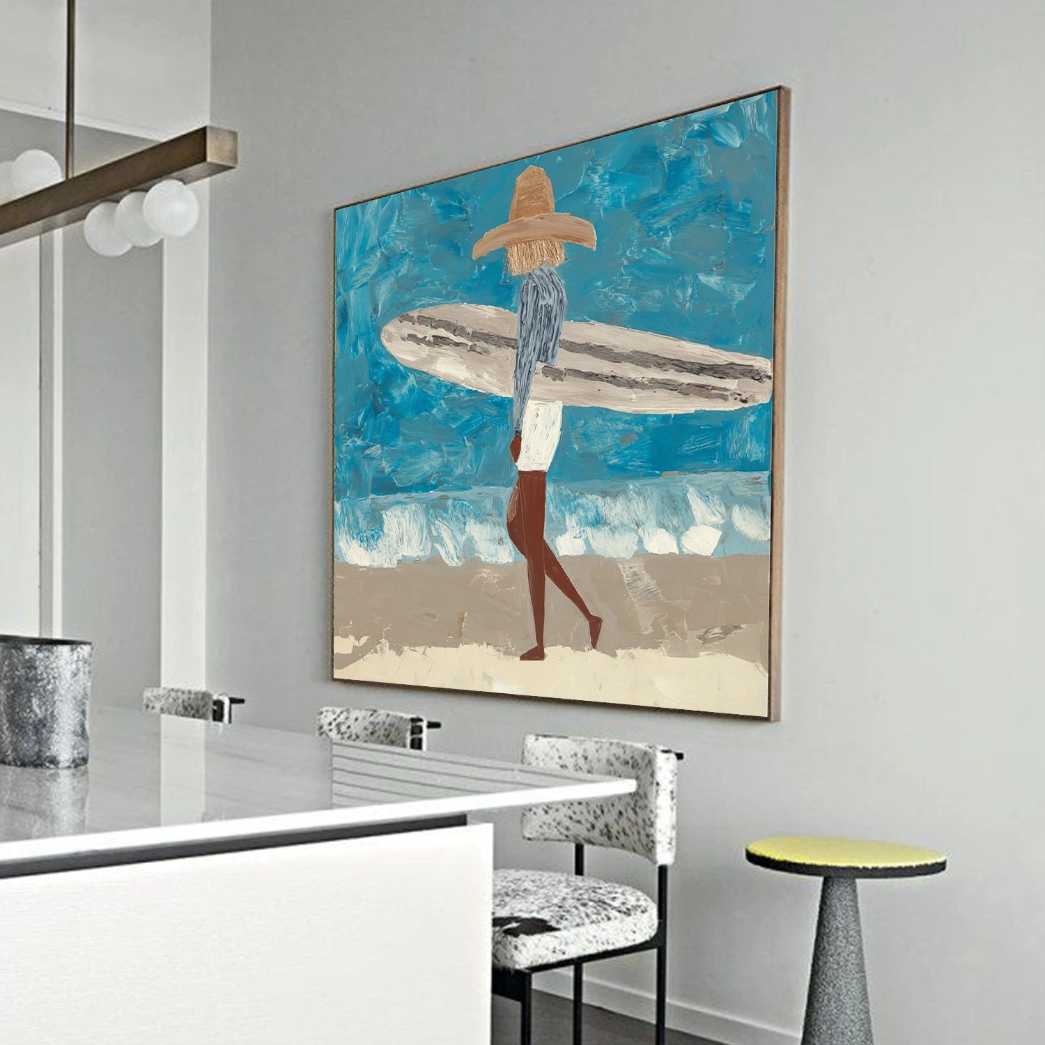 Abstract Portrait Canvas Art #AE095