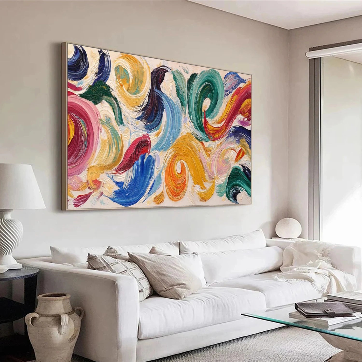 Colorful Abstract Canvas Wall Art #AP365