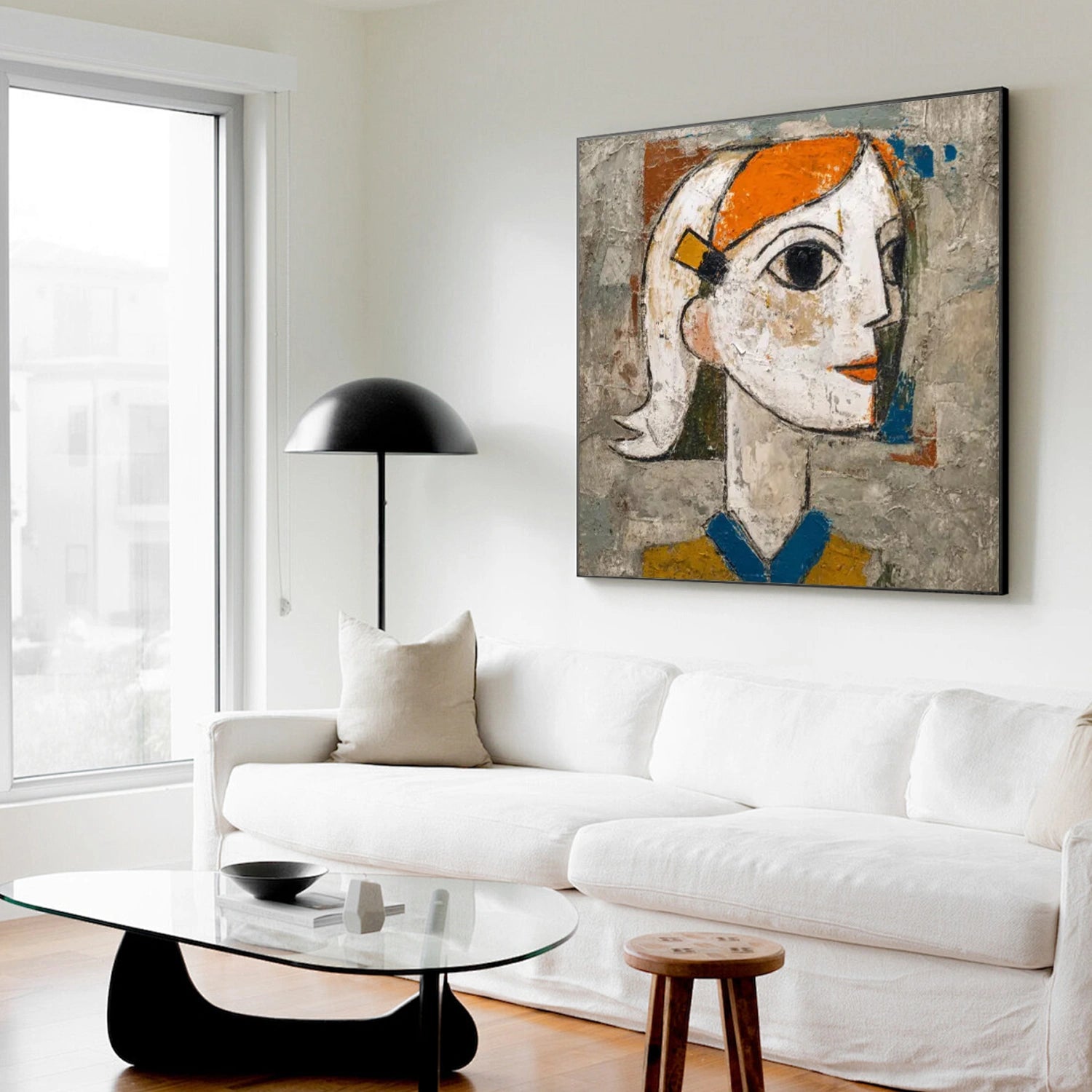 Abstract Portrait Canvas Art #AE050