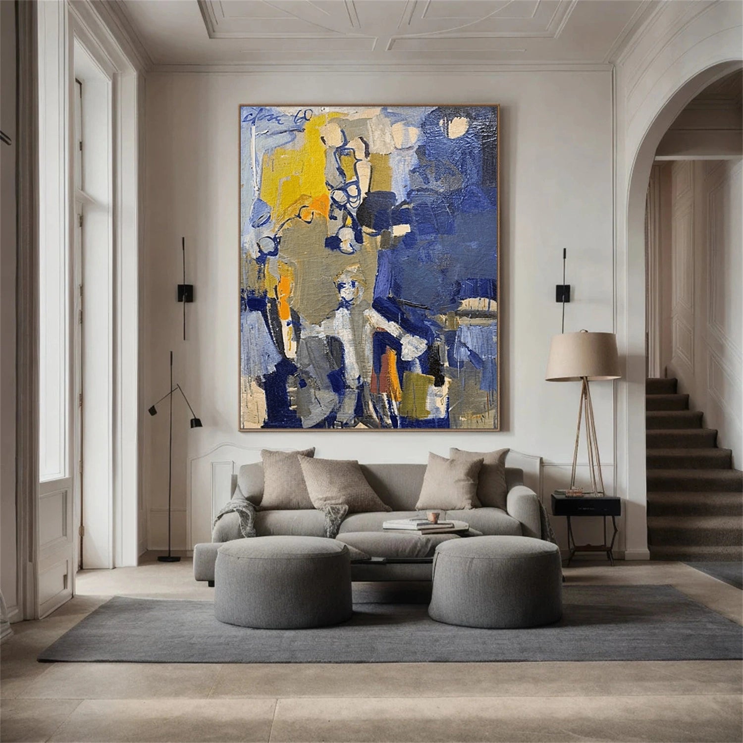 Colorful Abstract Canvas Wall art #AP206