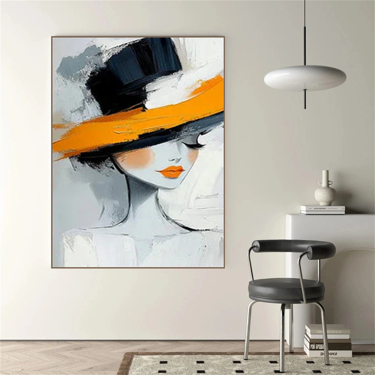 Abstract Portrait Canvas Art #AE083