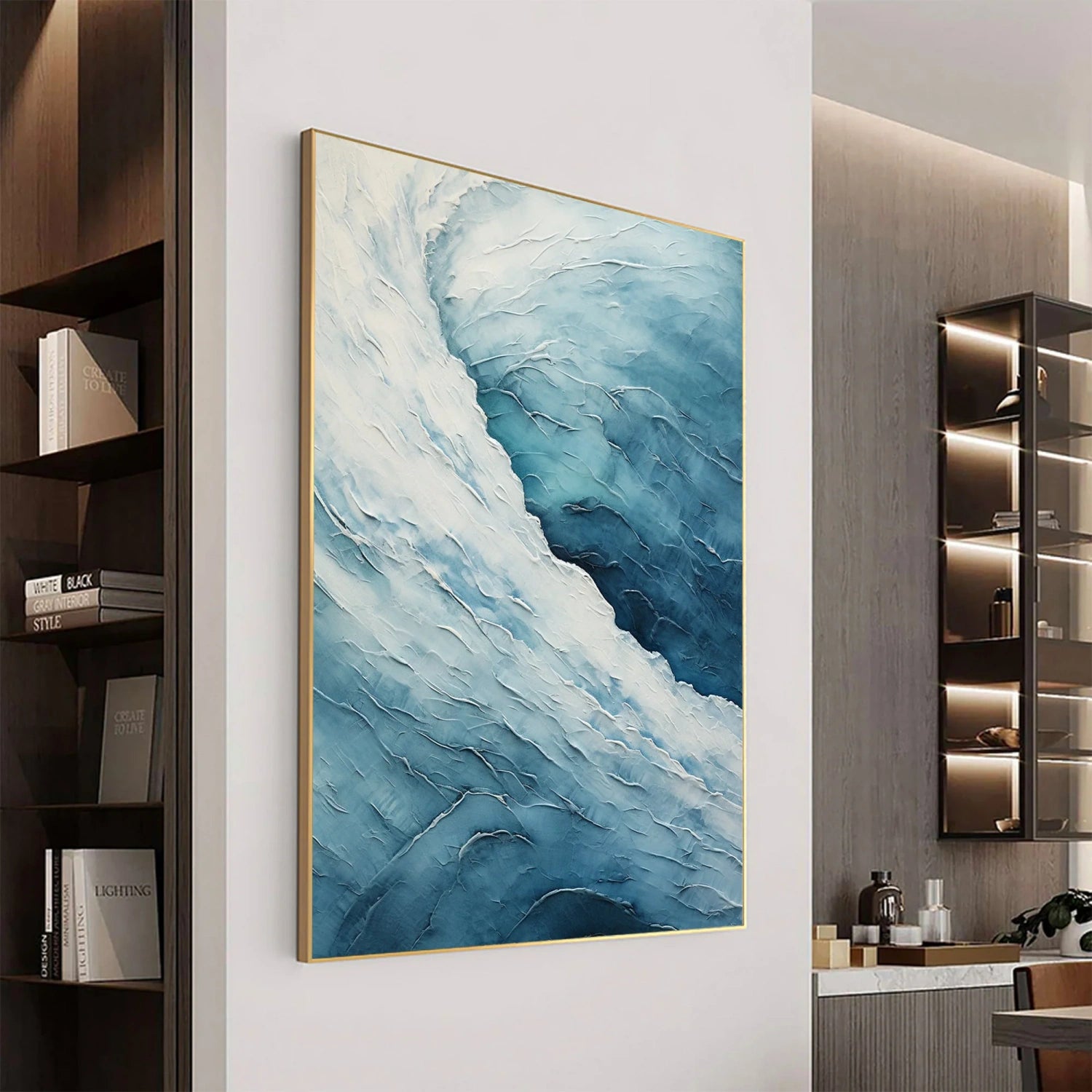 Ocean Textured Painting Canvas #OP018