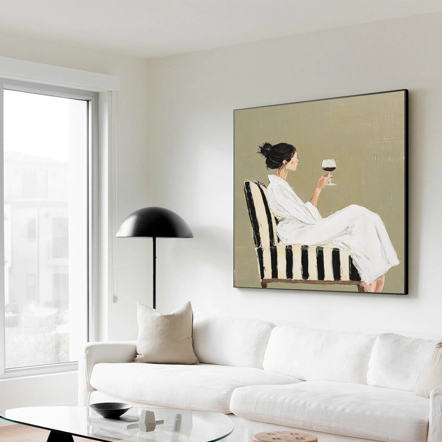 Abstract Portrait Canvas Art #AE113