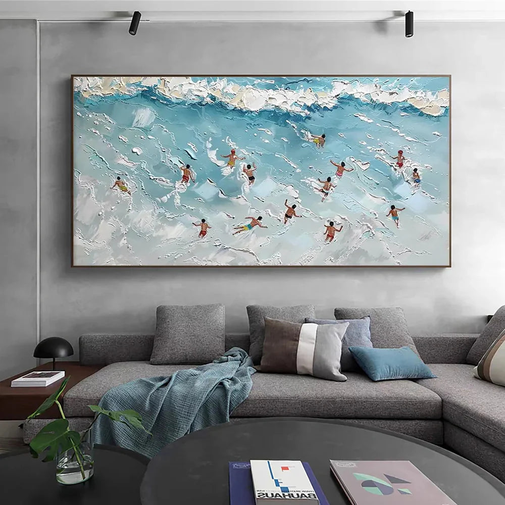 Swimming Sport Textured Wall Art #MS026