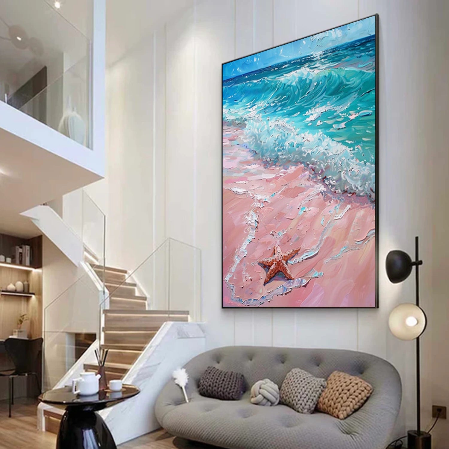 Ocean And Sky Abstract Wall Art #OS120