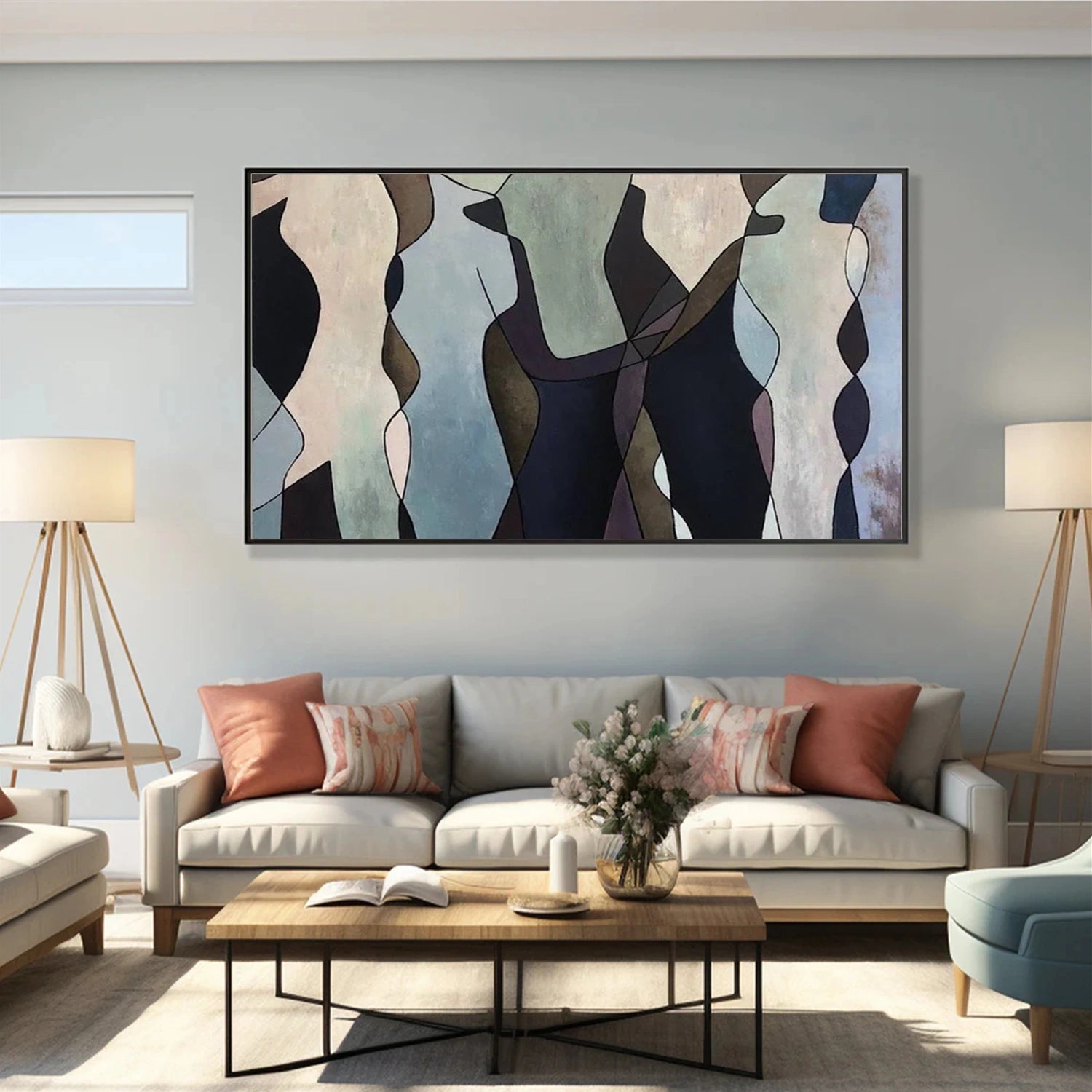 Abstract People Canvas Art #AE035
