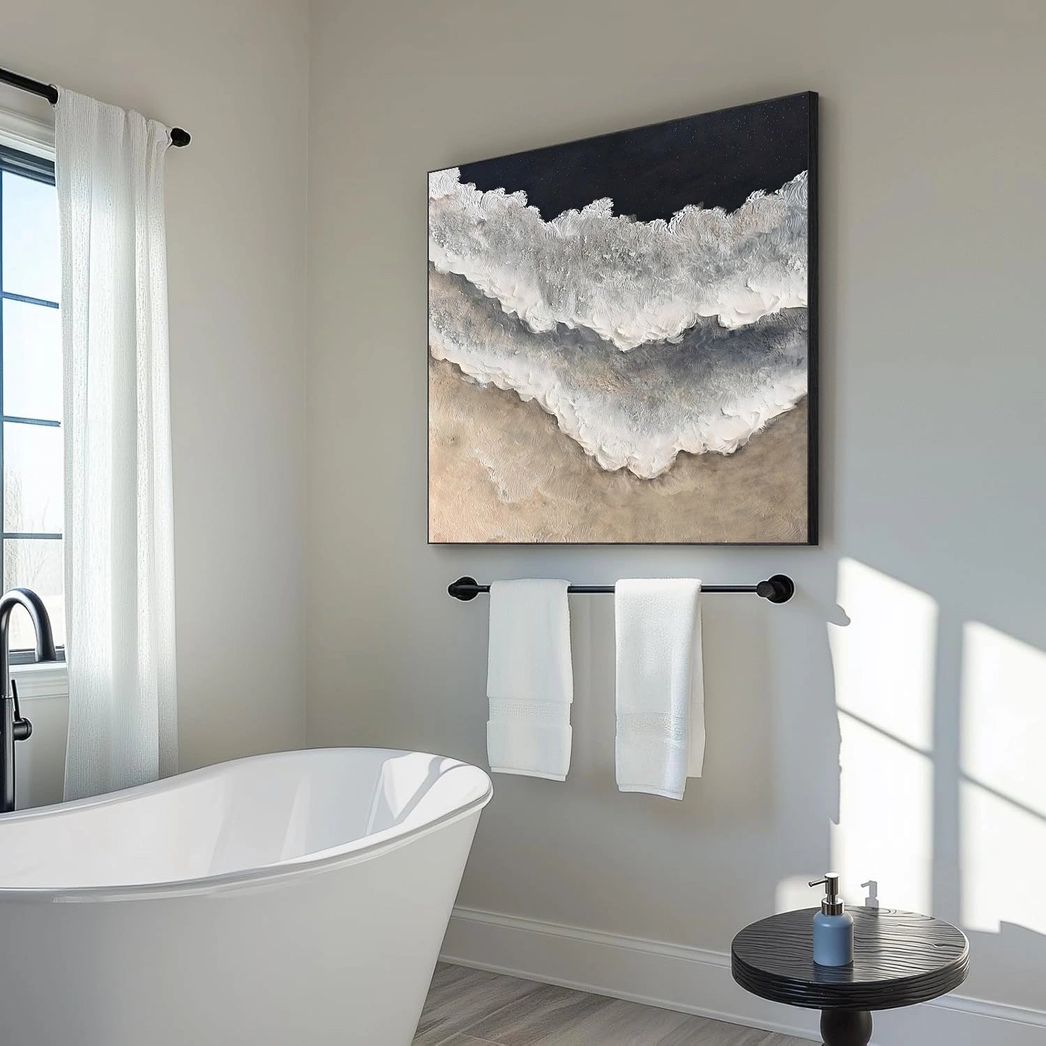 Ocean Abstract Textured Wall Art #OP063