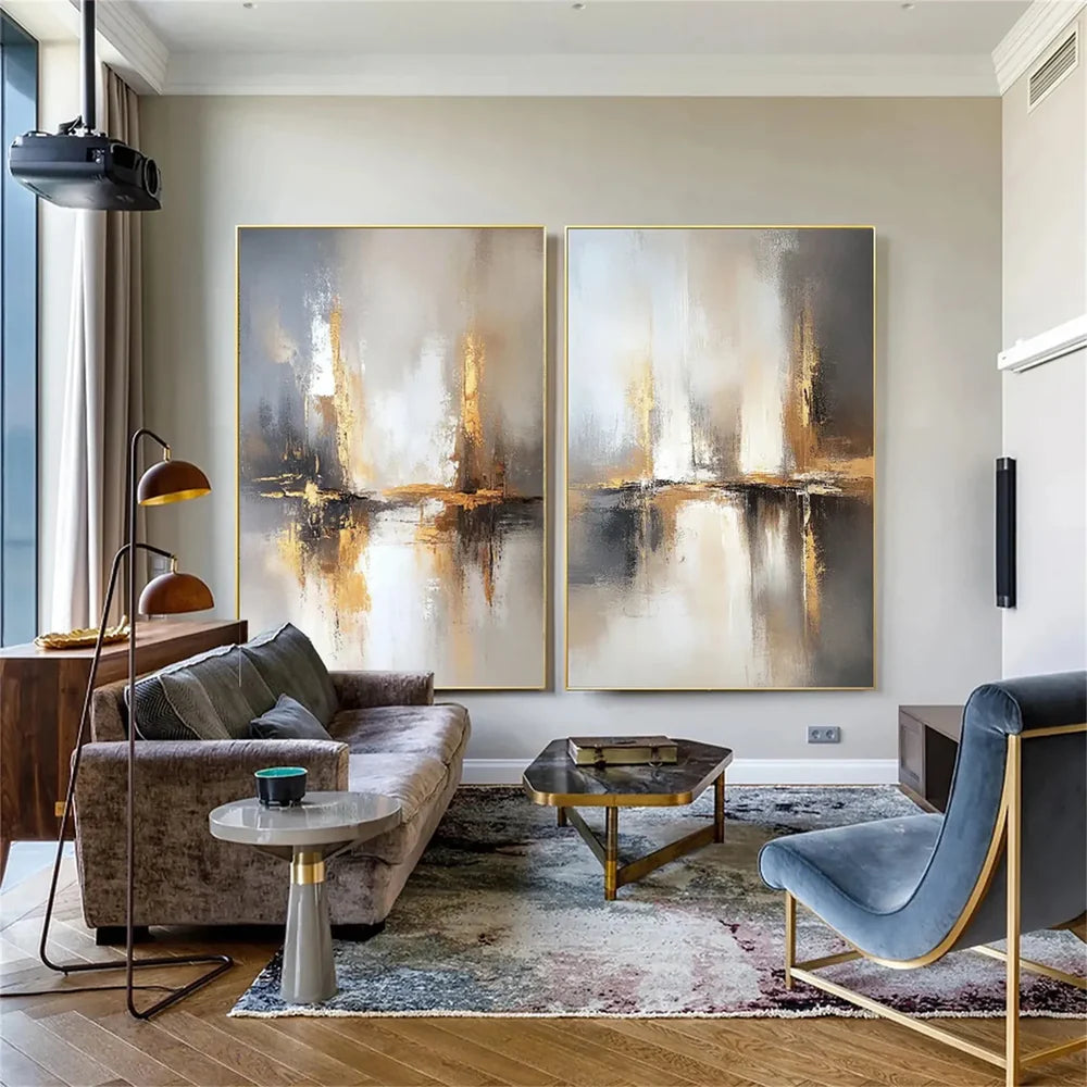 Abstract Painting Canvas Set of 2 #AP178