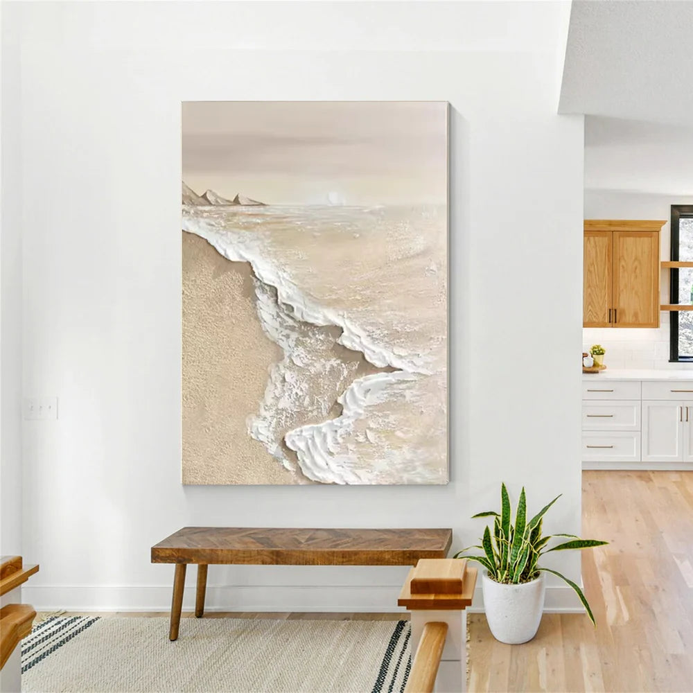 Ocean And Sky Textured Painting Canvas #OS051