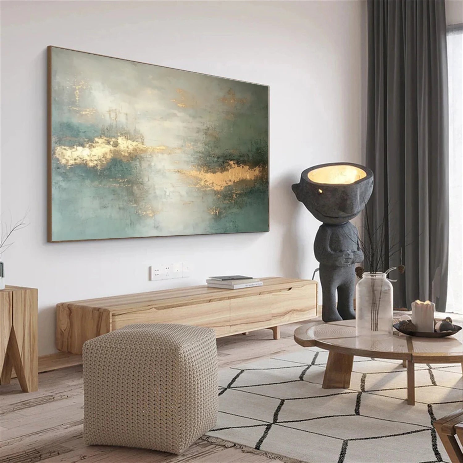 Abstract Canvas Wall Art #AP286