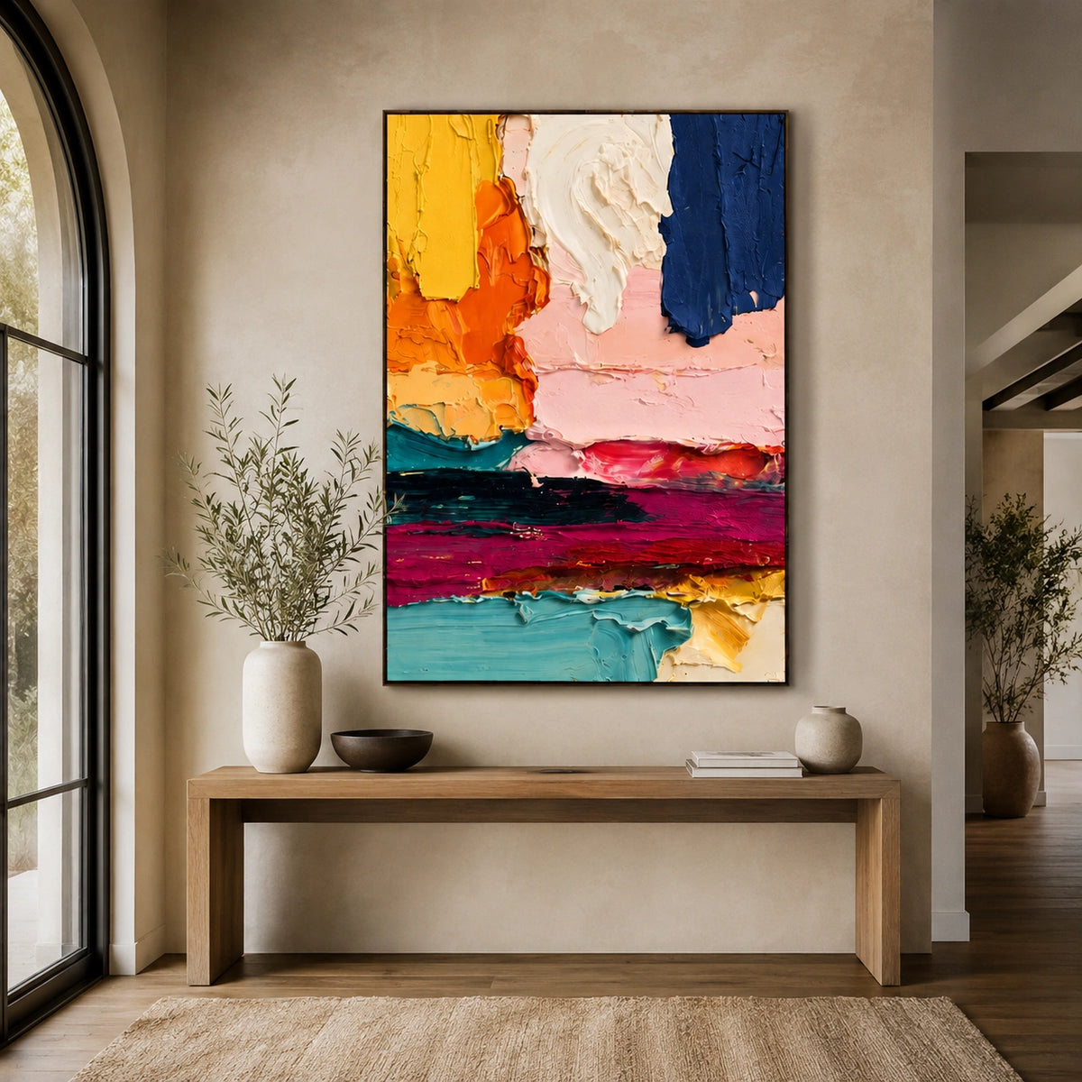 Colorful Abstract Textured Wall Art #AT183