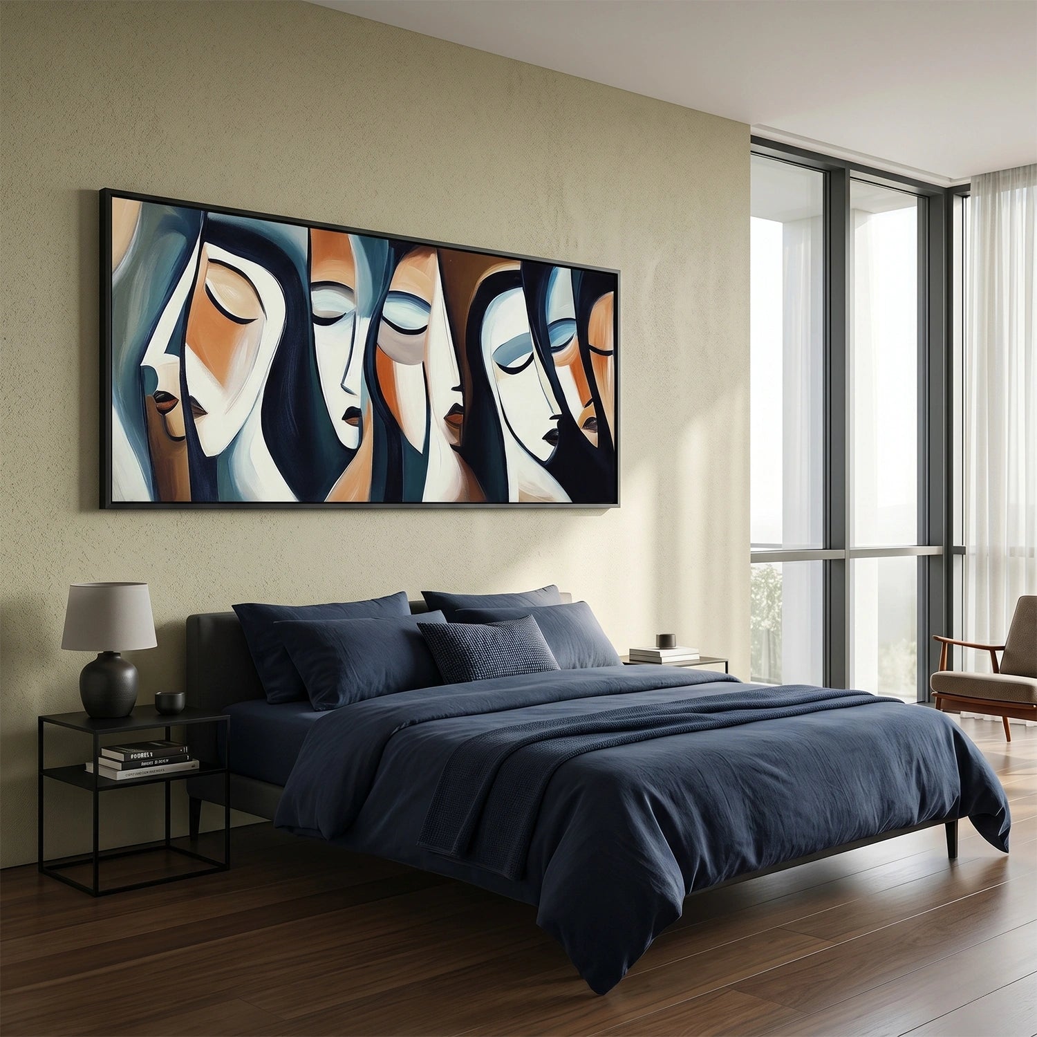 Abstract Portrait Canvas Art #AE145