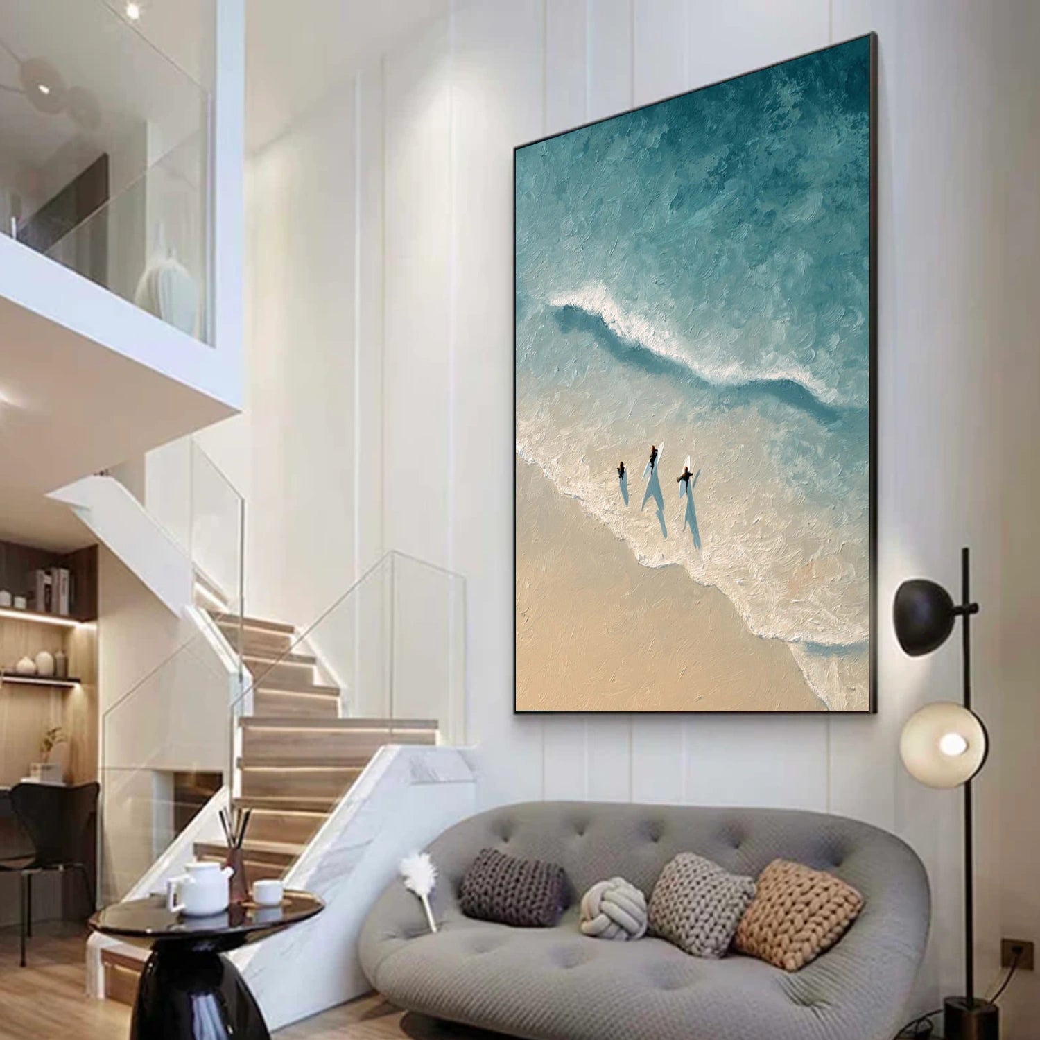 Ocean Abstract Textured Wall Art #OP068