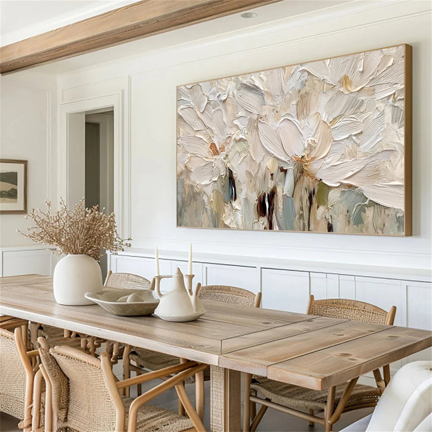Flower Abstract Textured Wall Art #FP179