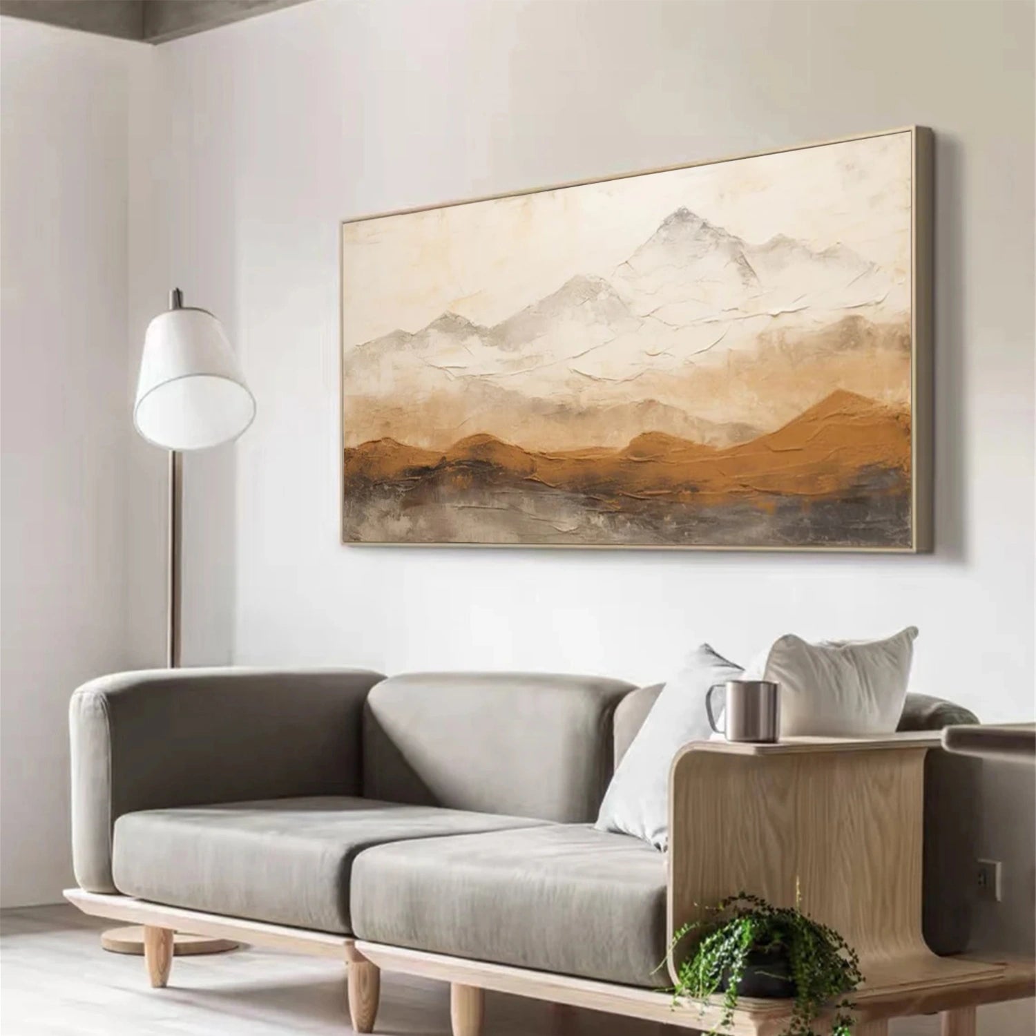 Abstract Mountain Canvas Art #MO027