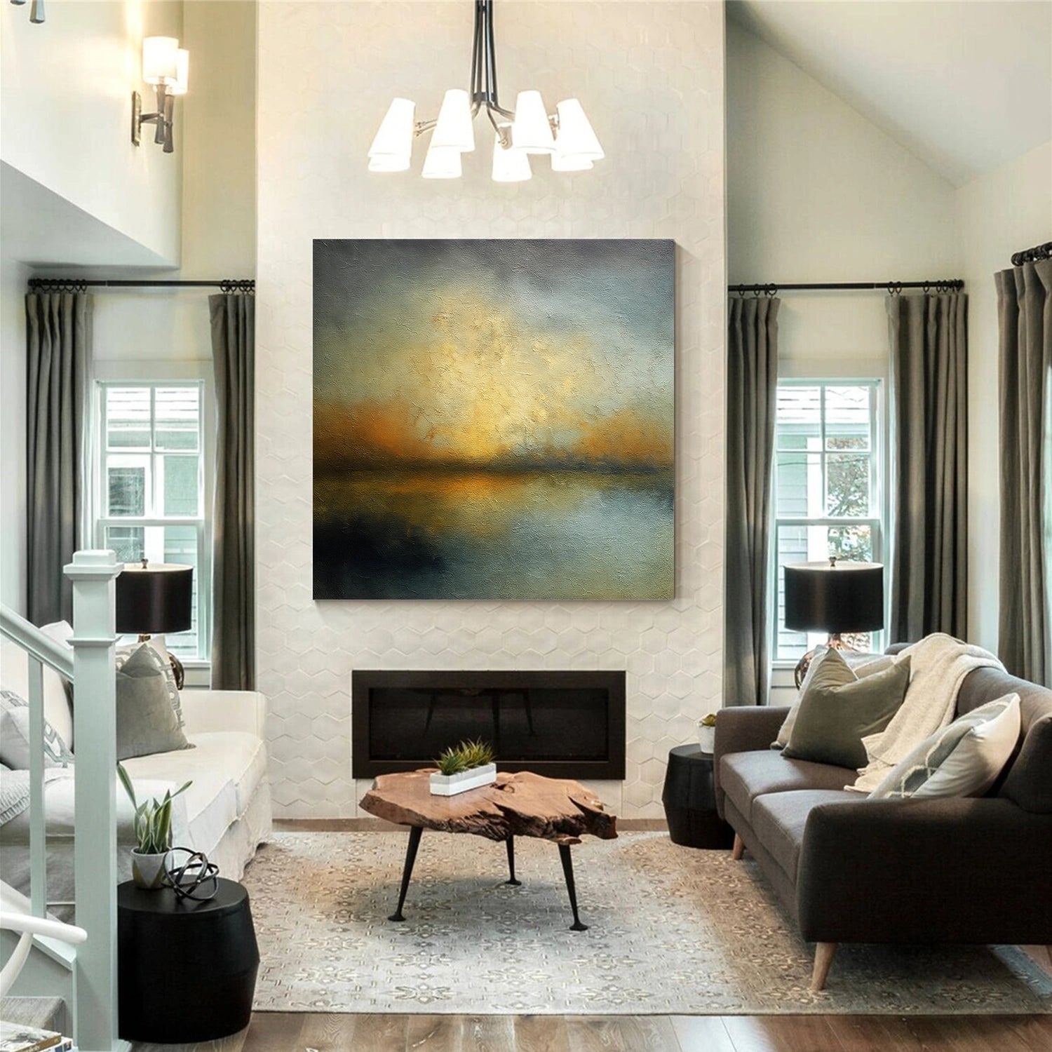 Abstract Canvas Wall Art #AP230