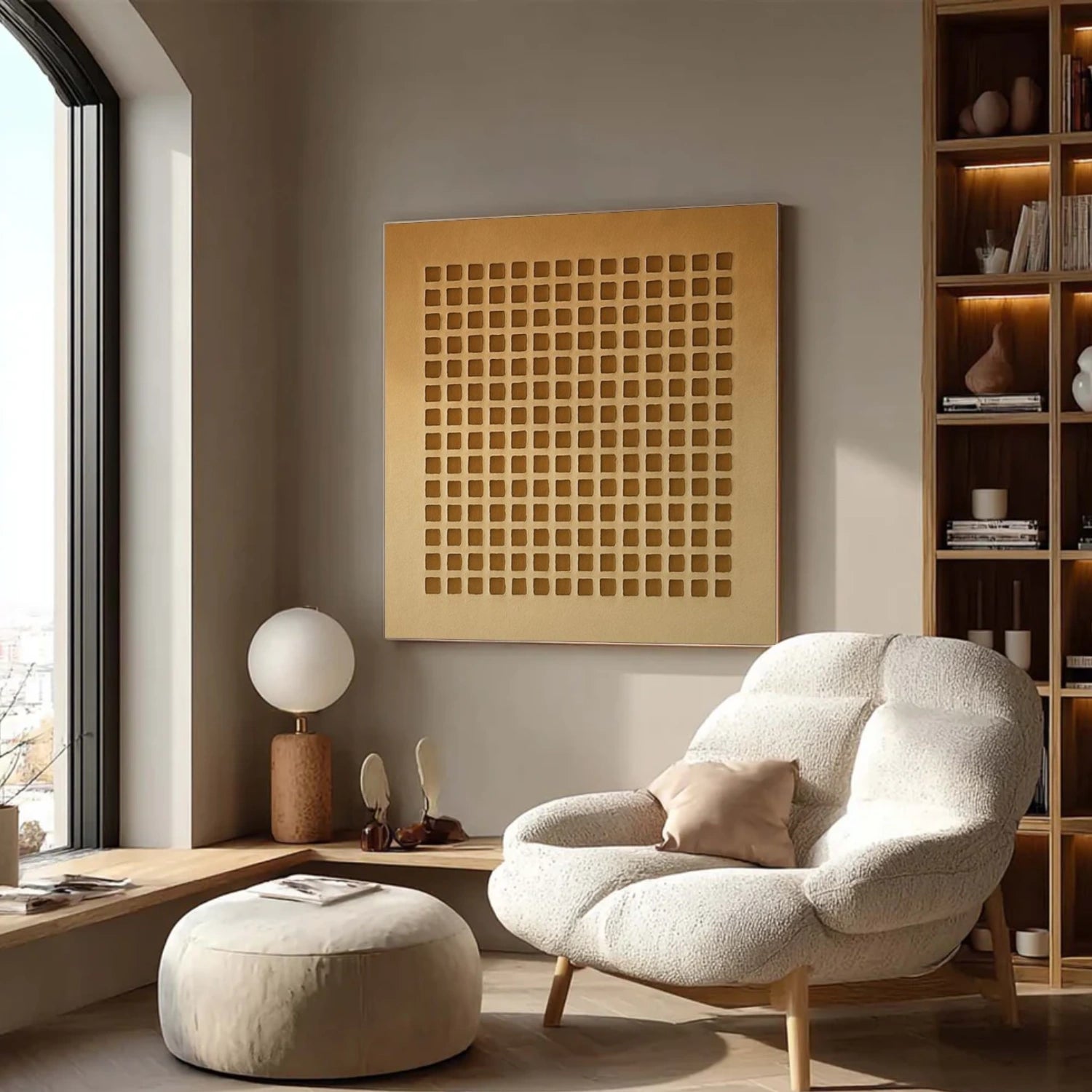 Brown Wabi Sabi Canvas Art #WS117