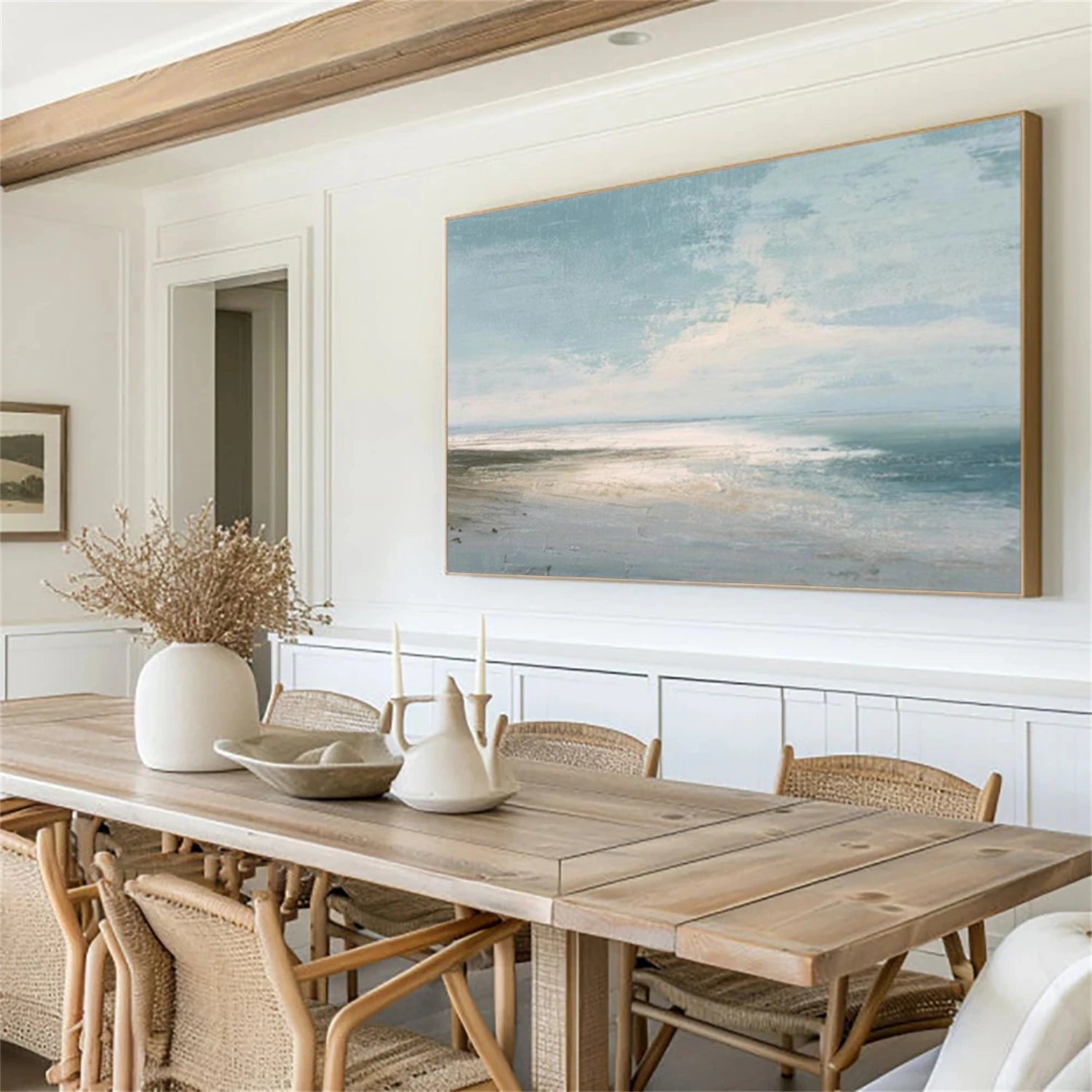 Ocean And Sky Abstract Wall Art #OS119