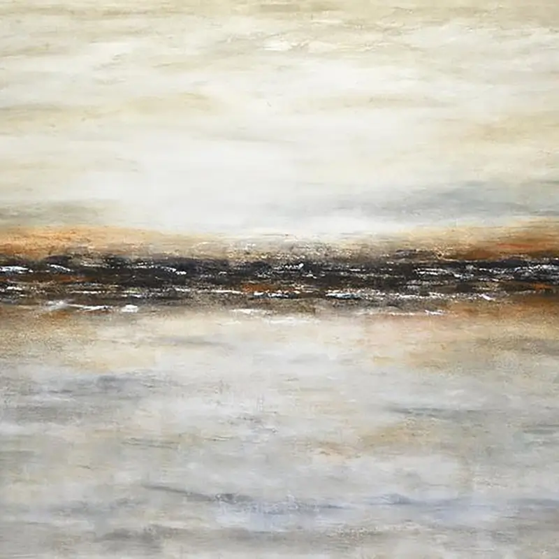 Ocean And Sky Textured Painting Canvas #OS019