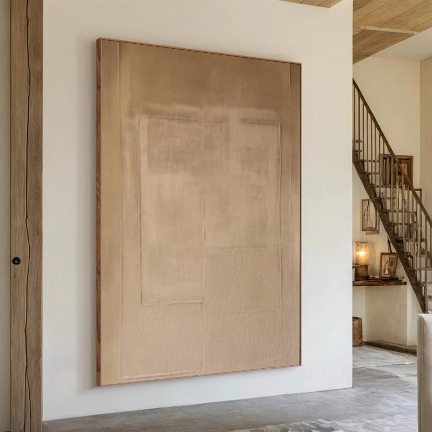 Beige and Brown Wabi Sabi Canvas Art #WS111