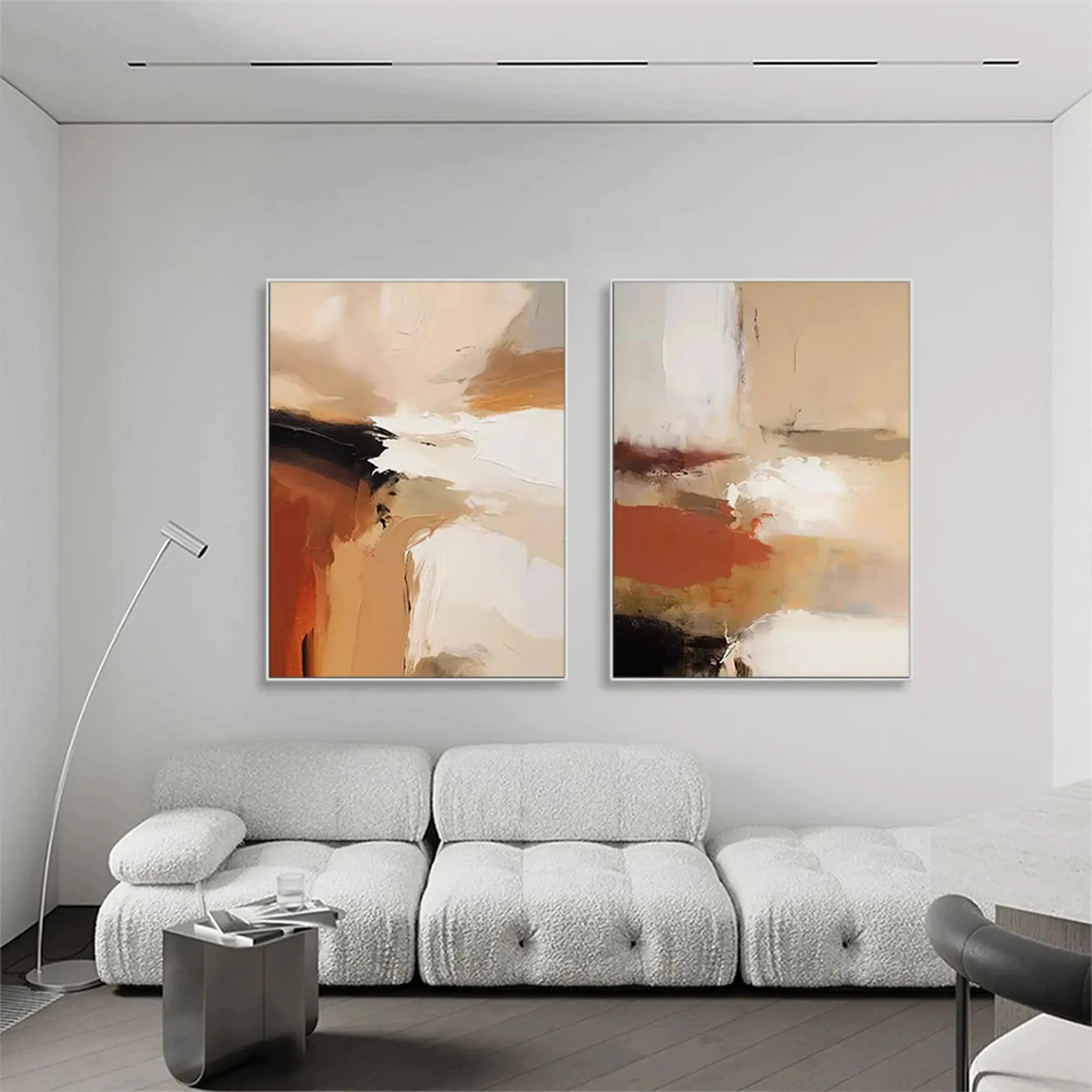 Abstract Painting Canvas Set of 2 #AP090