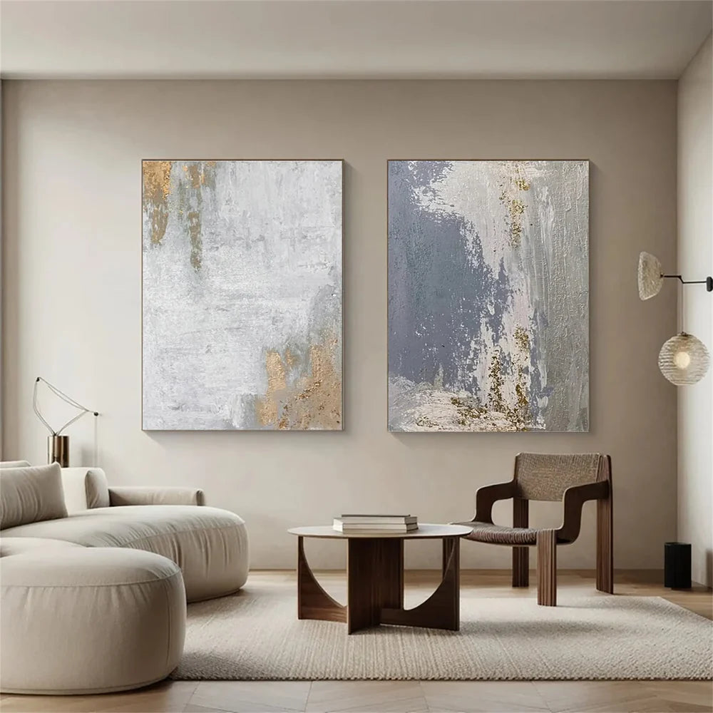 Abstract Painting Canvas Set of 2 #AP129