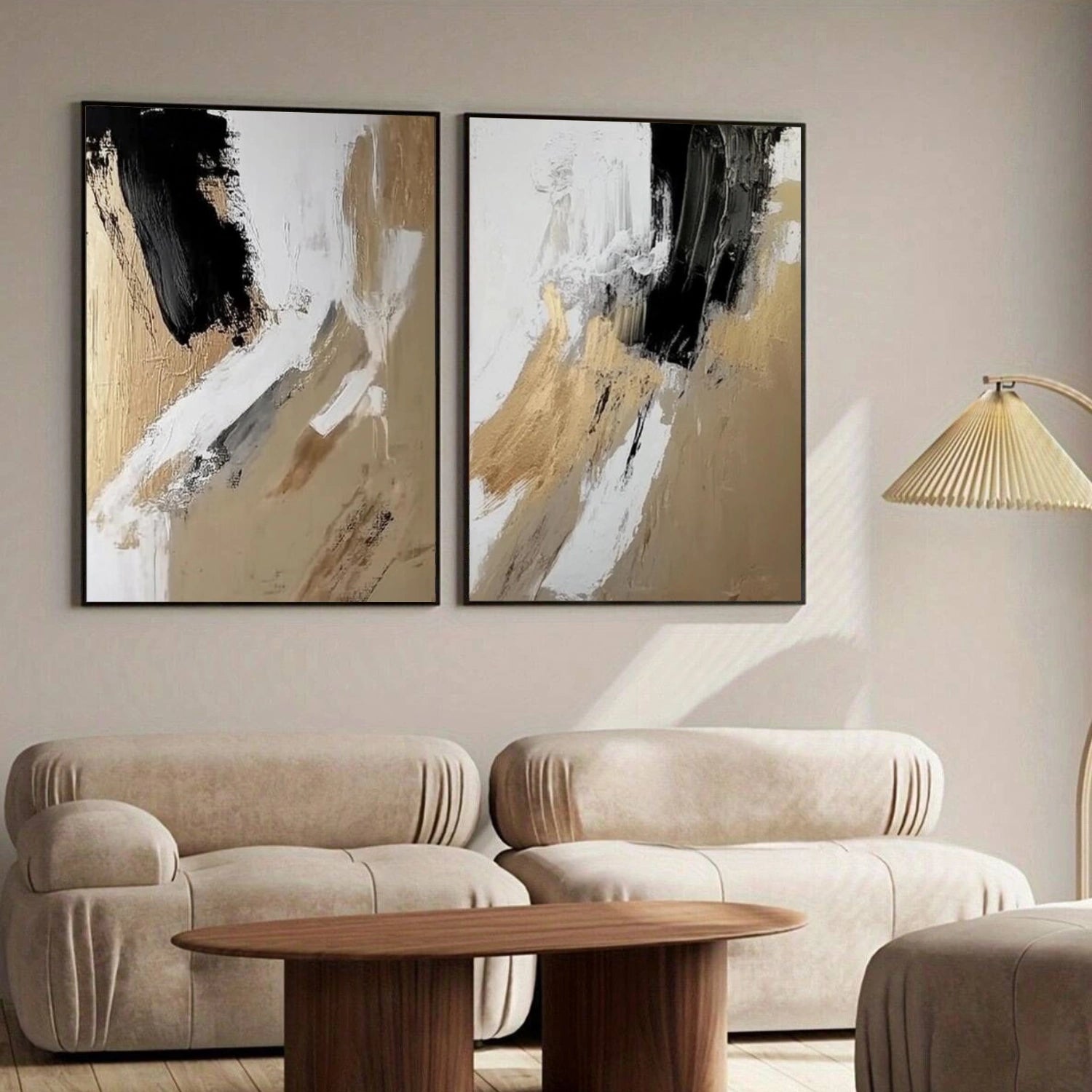 Abstract Canvas Wall Art Set of 2 #AP288