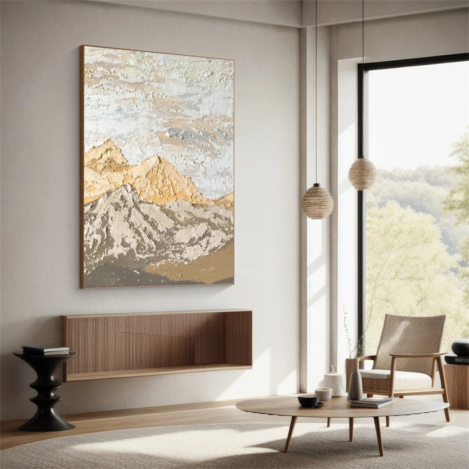 Mountain Textured Abstract Painting #MT005