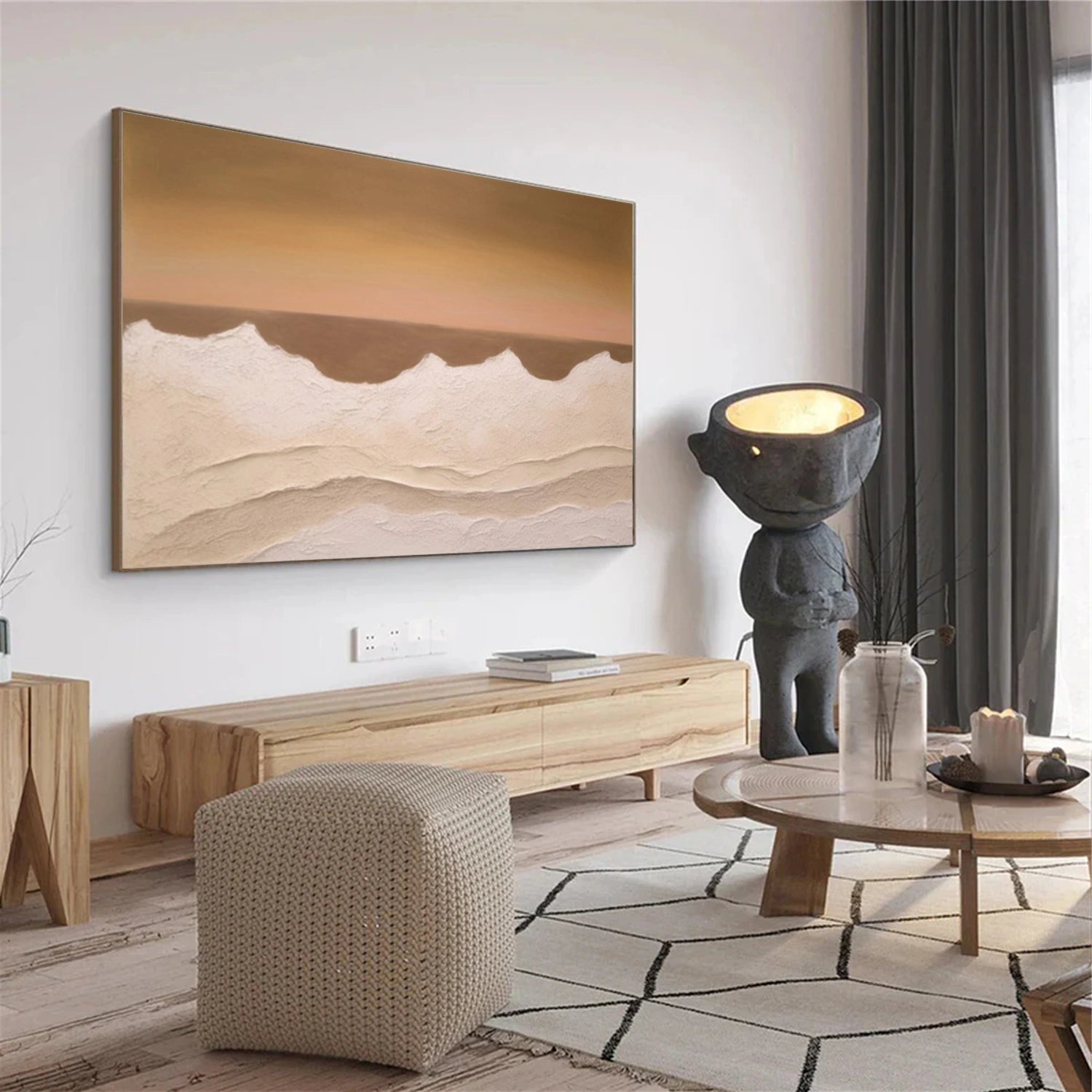Ocean Abstract Textured Wall Art #OP070
