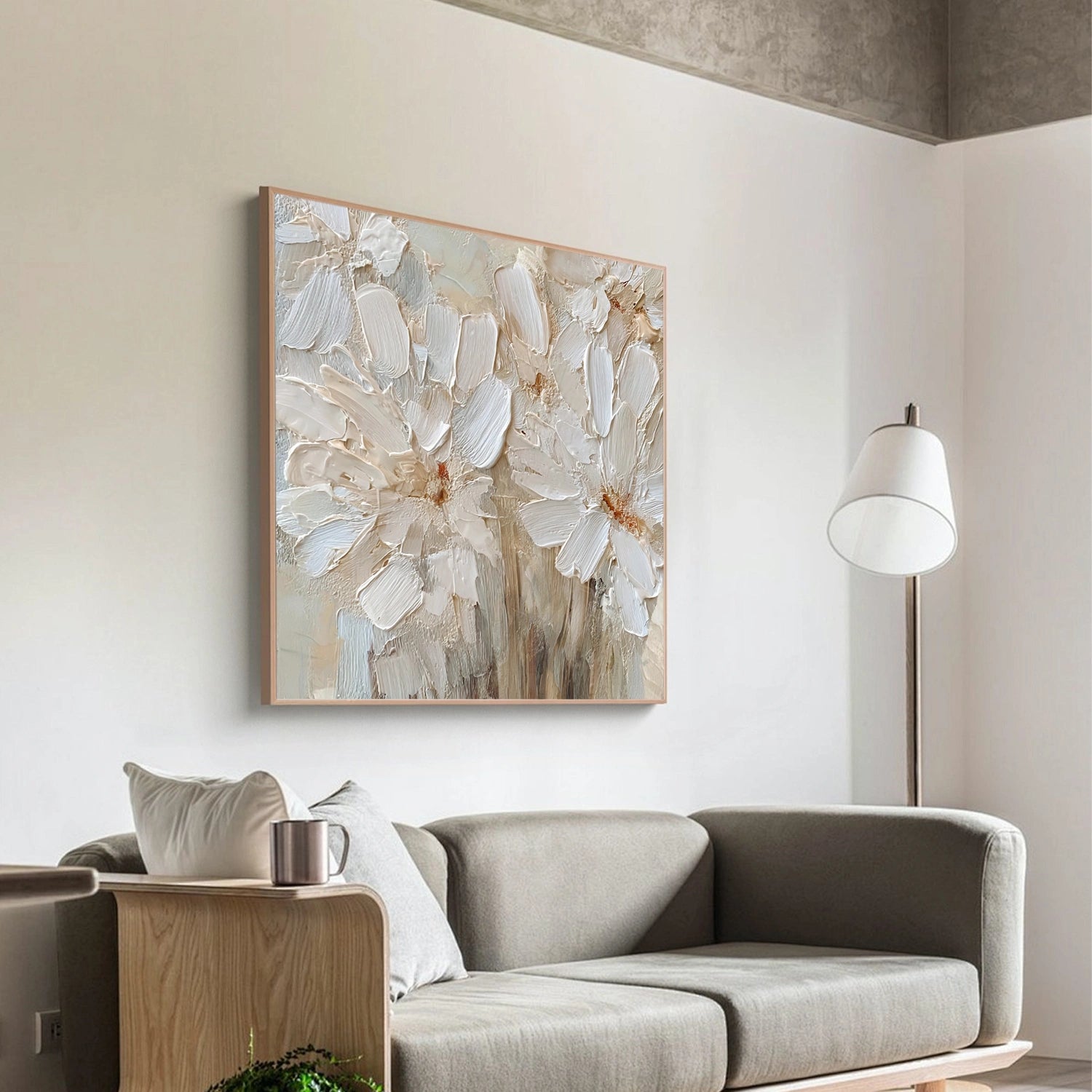Flower Abstract Textured Wall Art #FP180